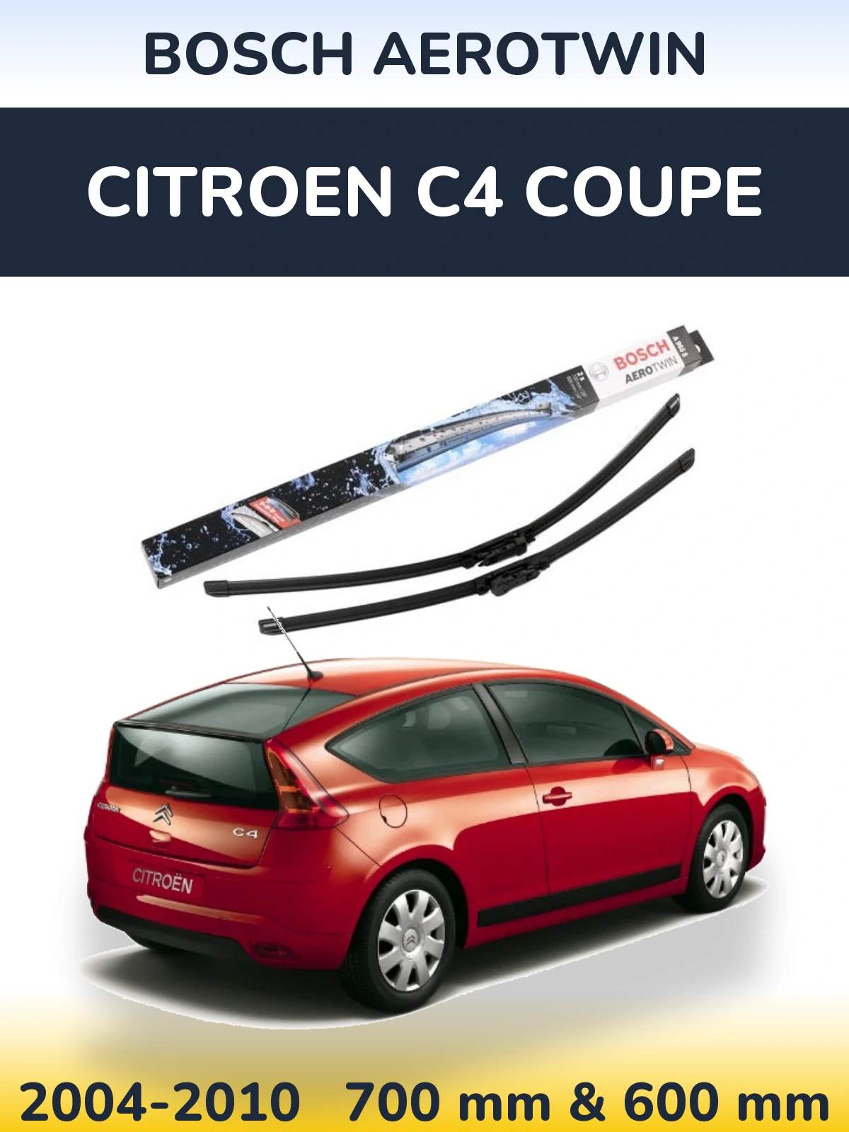 Ștergătoare BOSCH AeroTwin pentru Citroen C4 Coupe