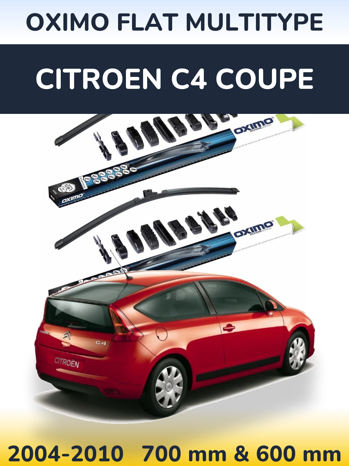 Ștergătoare Oximo Flat MultiTipe pentru Citroen C4 Coupe