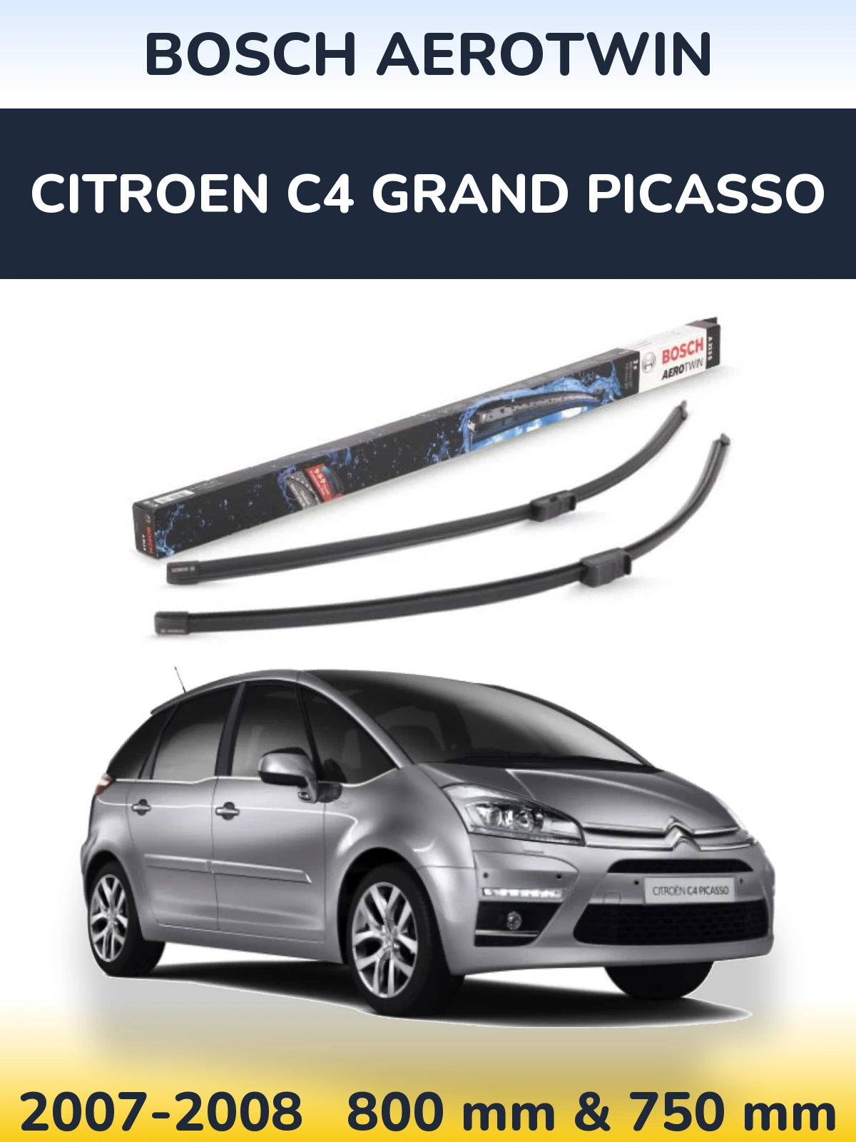 Ștergătoare BOSCH AeroTwin pentru Citroen C4 Grand Picasso