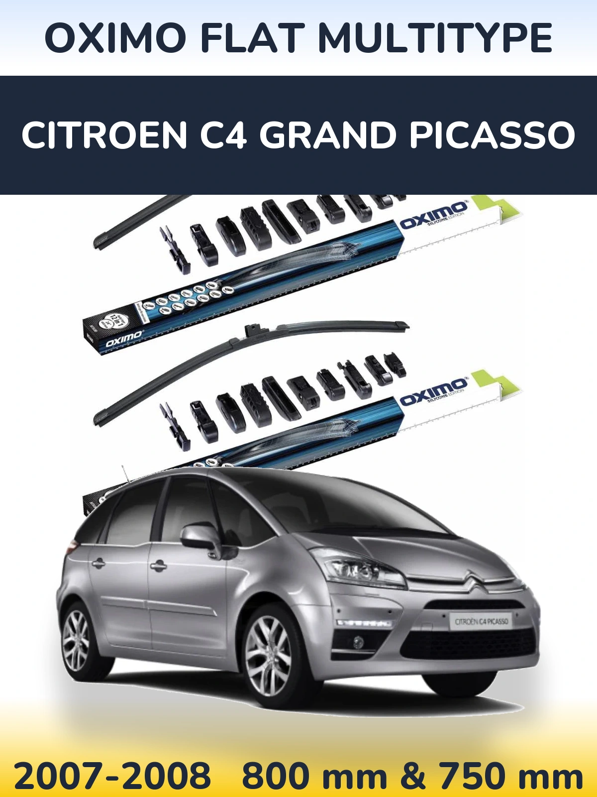 Ștergătoare Oximo Flat MultiTipe pentru Citroen C4 Grand Picasso