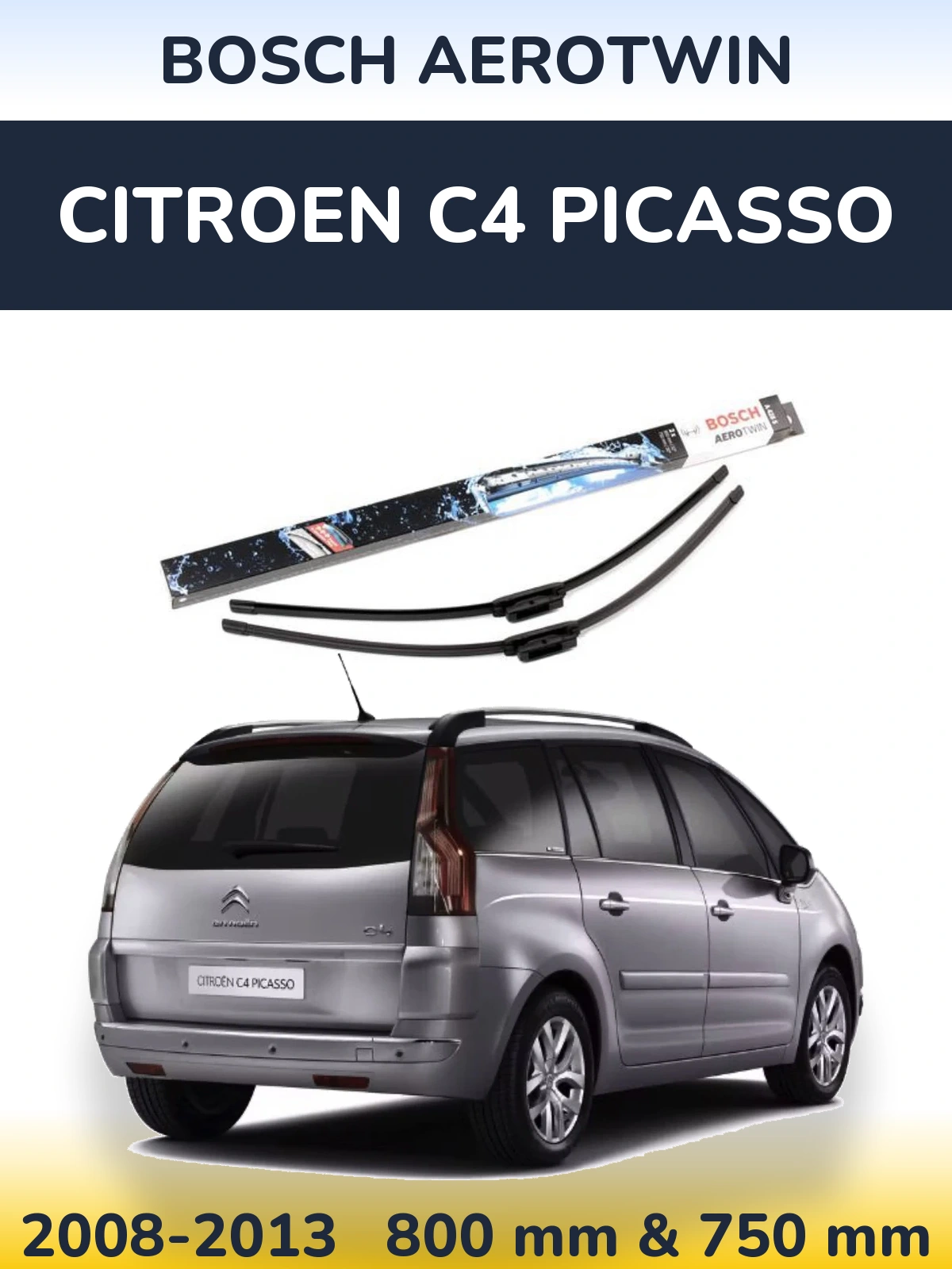 Ștergătoare BOSCH AeroTwin pentru Citroen C4 Picasso