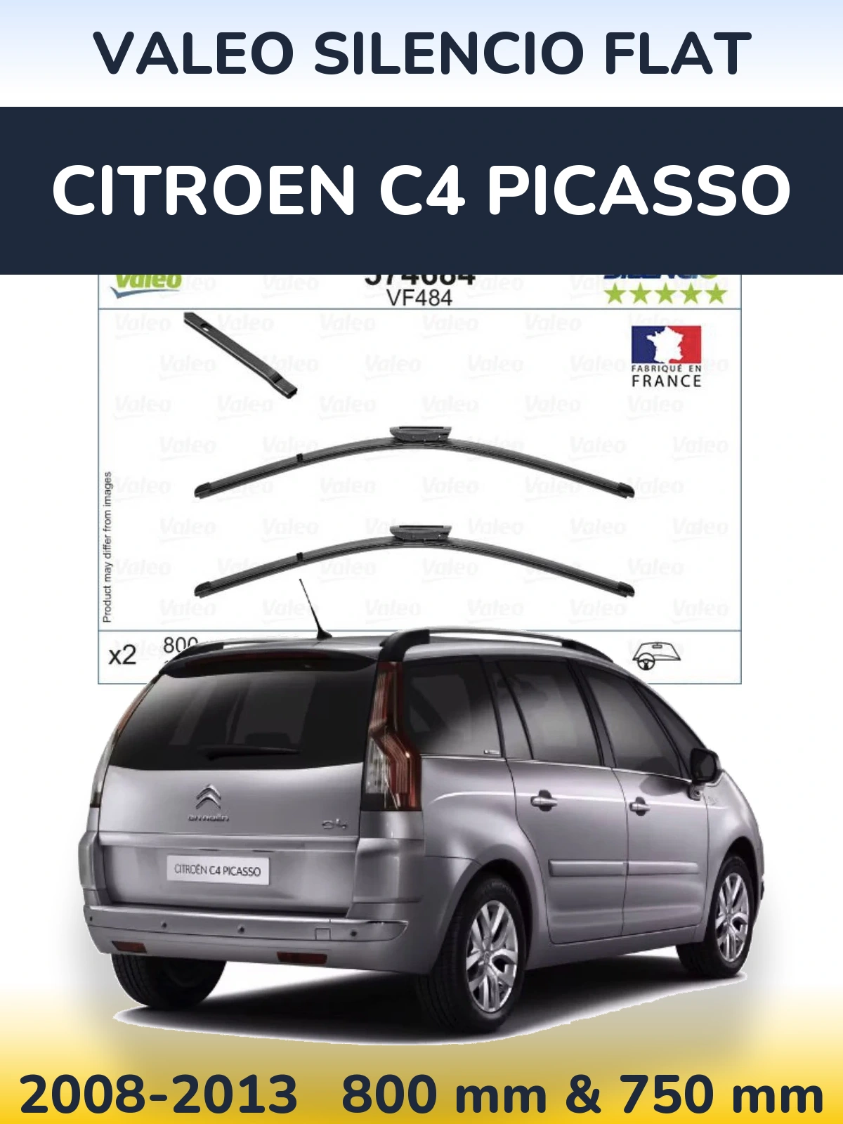 Ștergătoare Valeo Silencio Flat pentru Citroen C4 Picasso