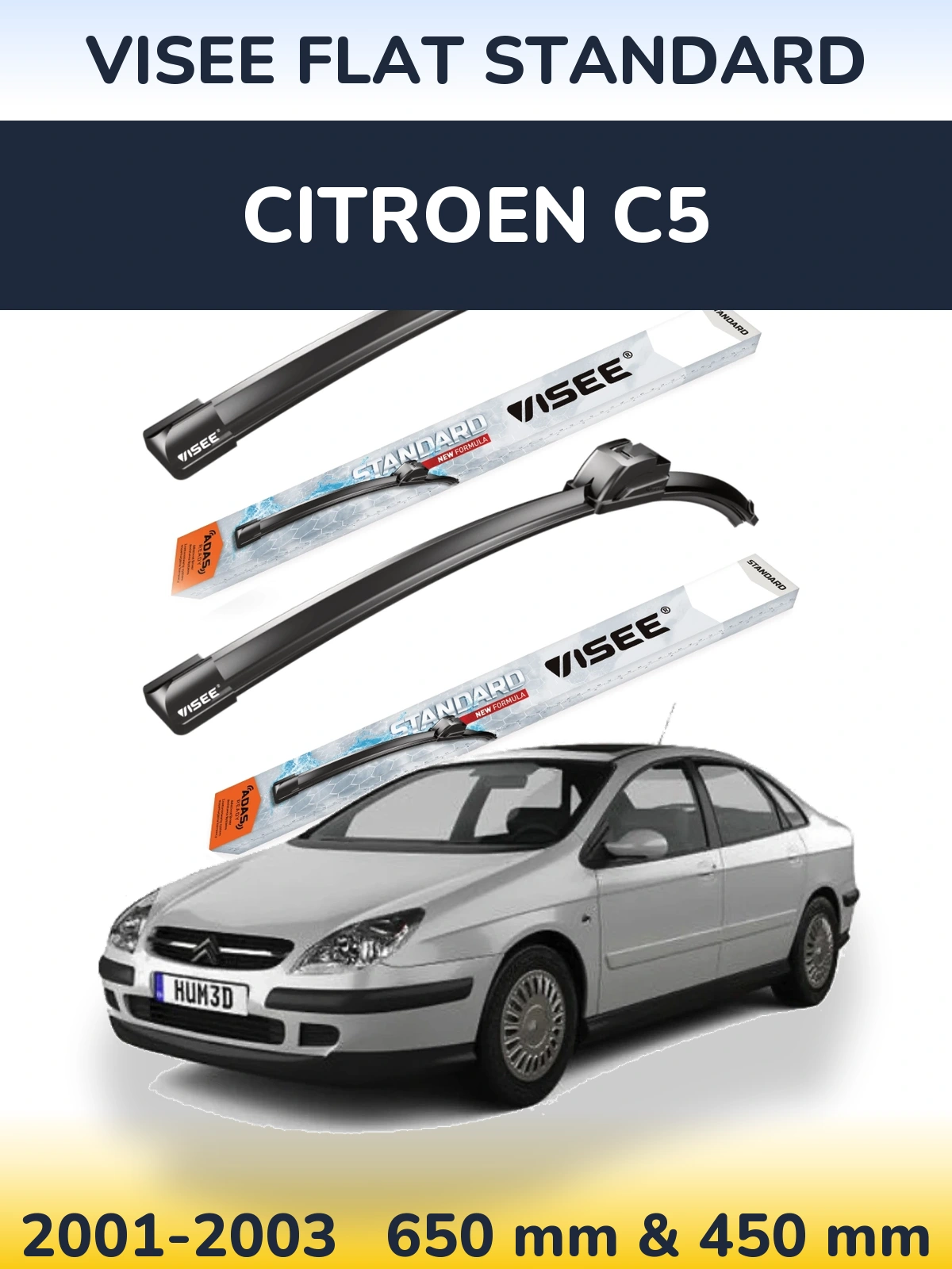 Ștergătoare VISEE FLAT STANDARD pentru Citroen C5