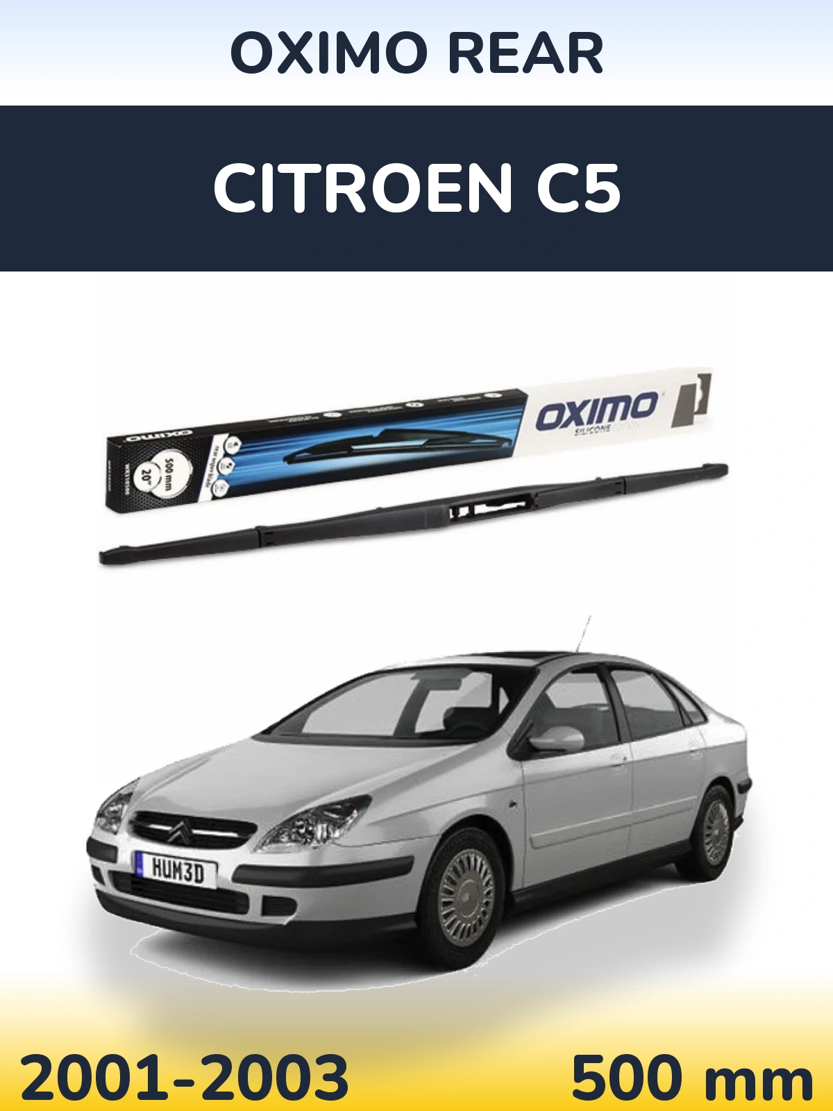Задний дворник Oximo Rear 500 мм для Citroen C5 2001-2003