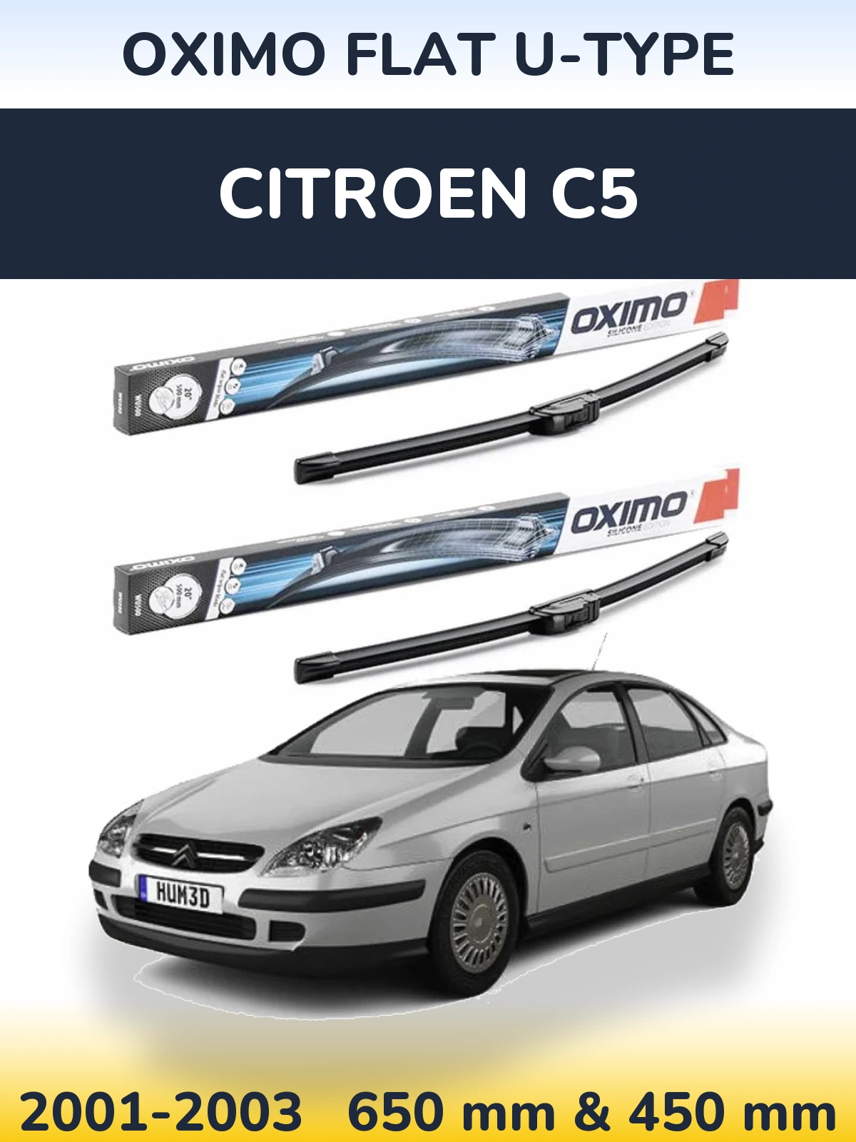 Ștergătoare Oximo Flat U-type pentru Citroen C5