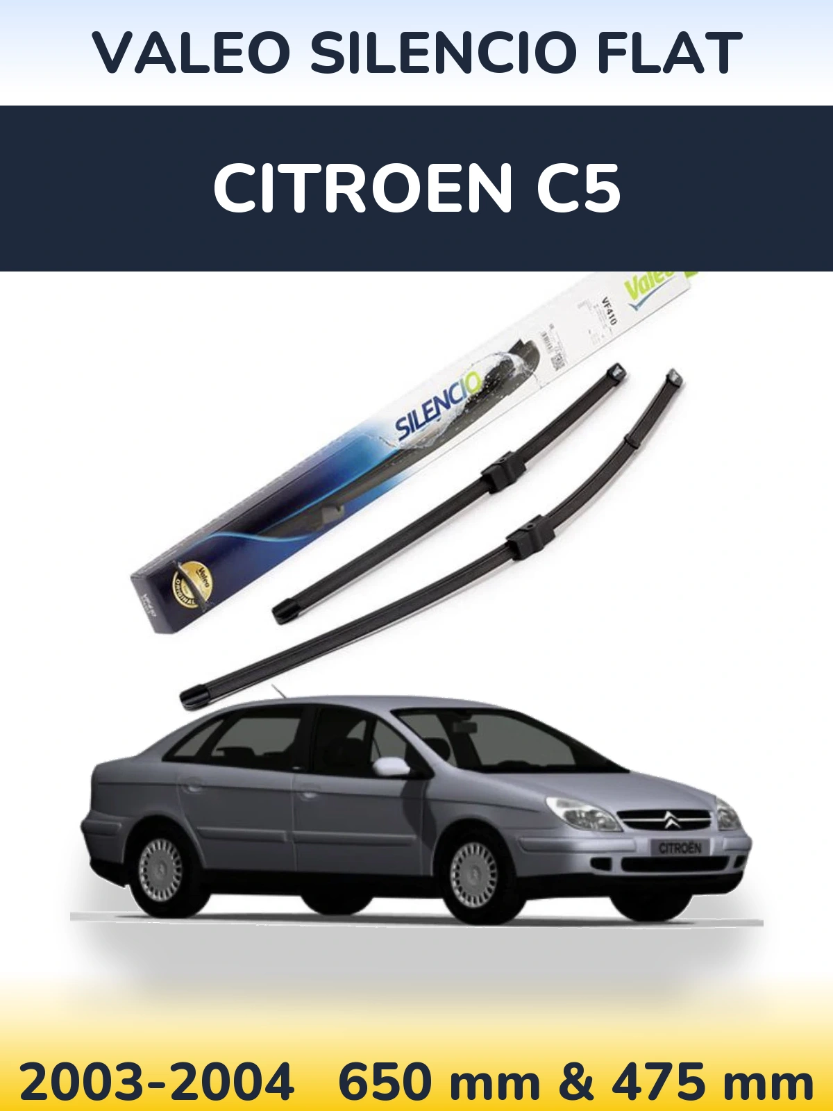 Ștergătoare Valeo Silencio Flat pentru Citroen C5