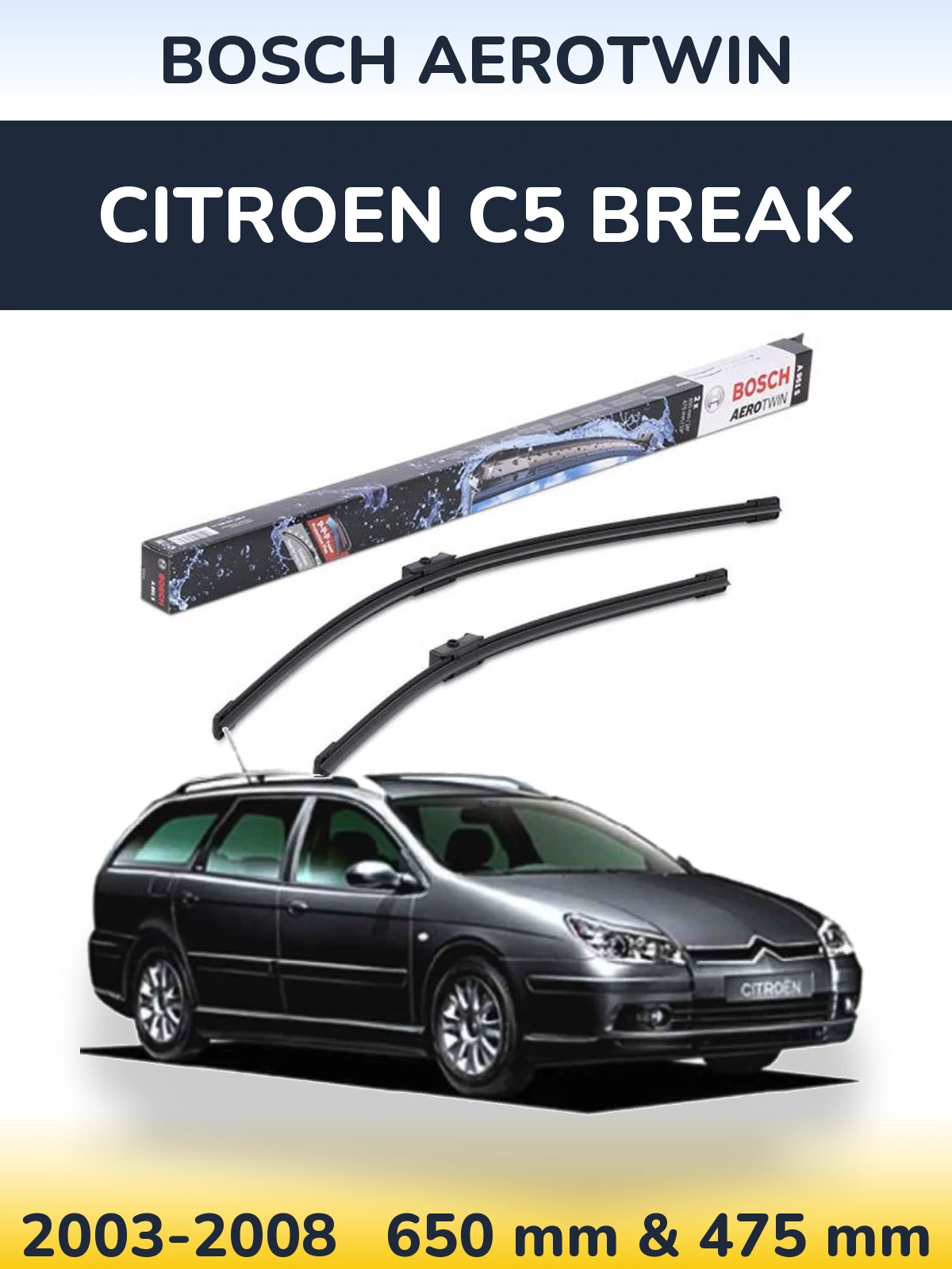 Ștergătoare BOSCH AeroTwin pentru Citroen C5 Break