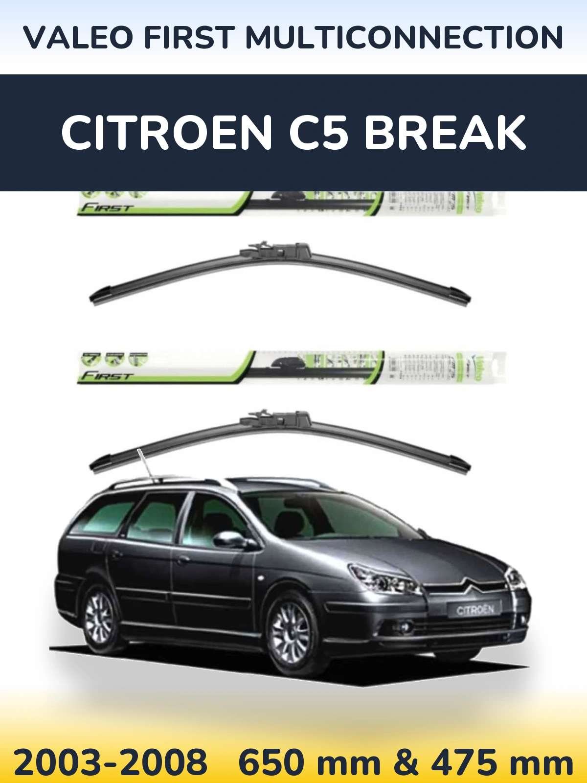 Ștergătoare Valeo First MultiConnection pentru Citroen C5 Break