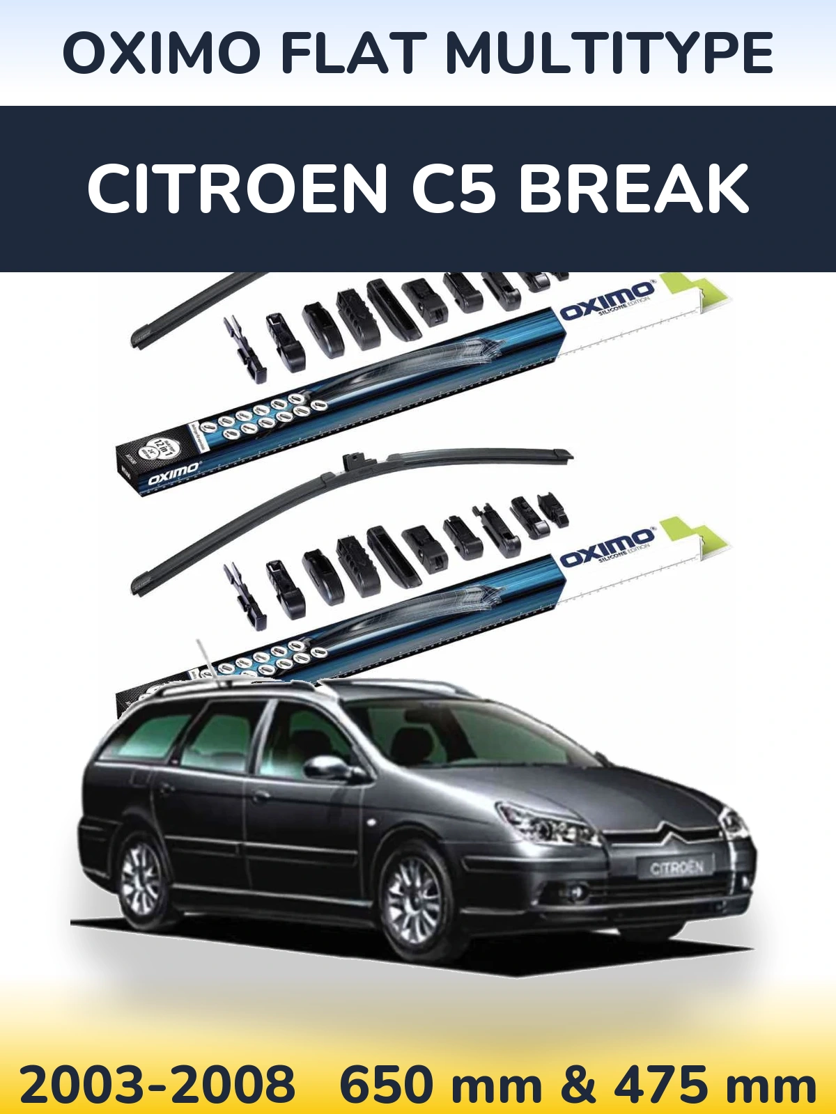 Ștergătoare Oximo Flat MultiTipe pentru Citroen C5 Break