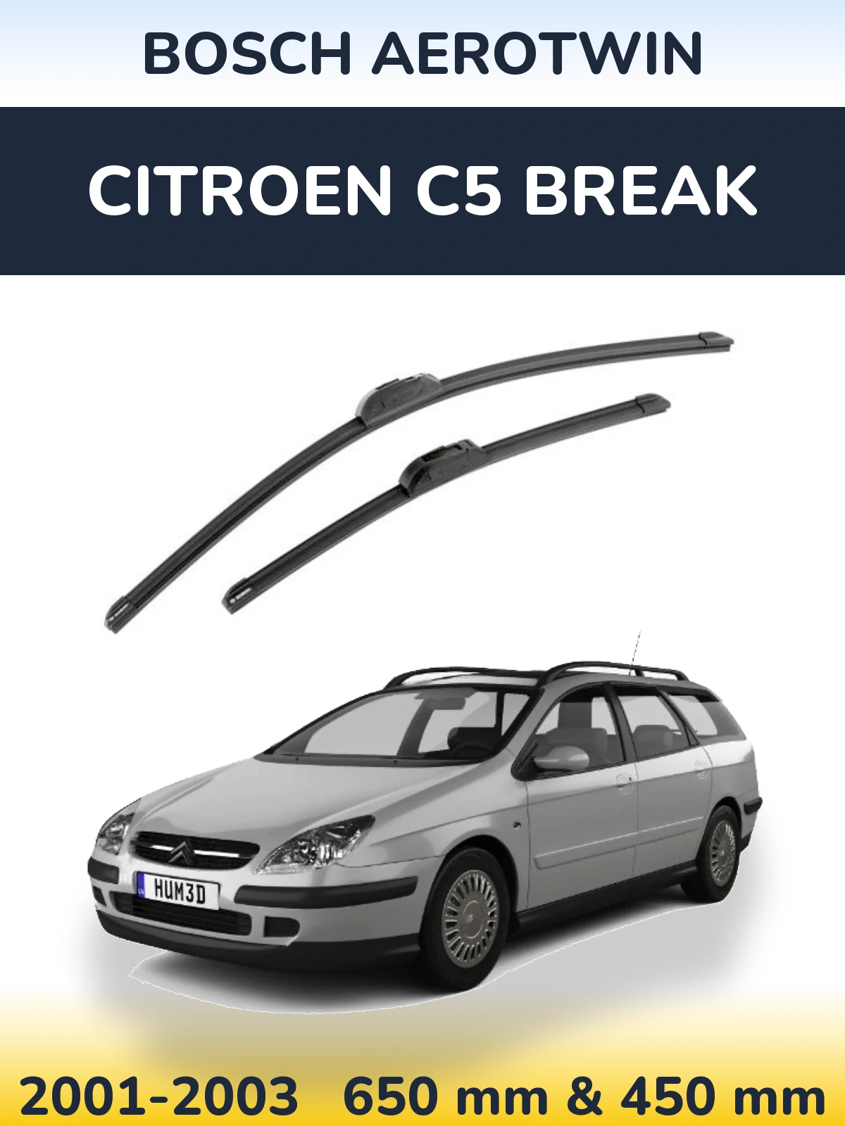 Ștergătoare BOSCH AeroTwin pentru Citroen C5 Break