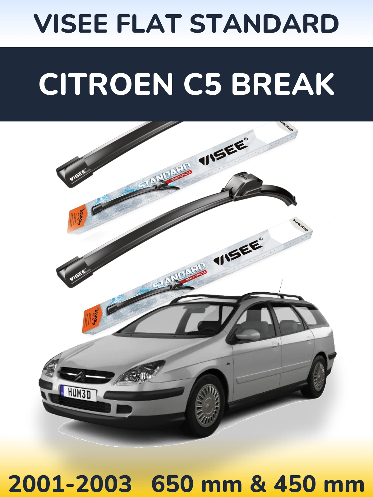 Ștergătoare VISEE FLAT STANDARD pentru Citroen C5 Break