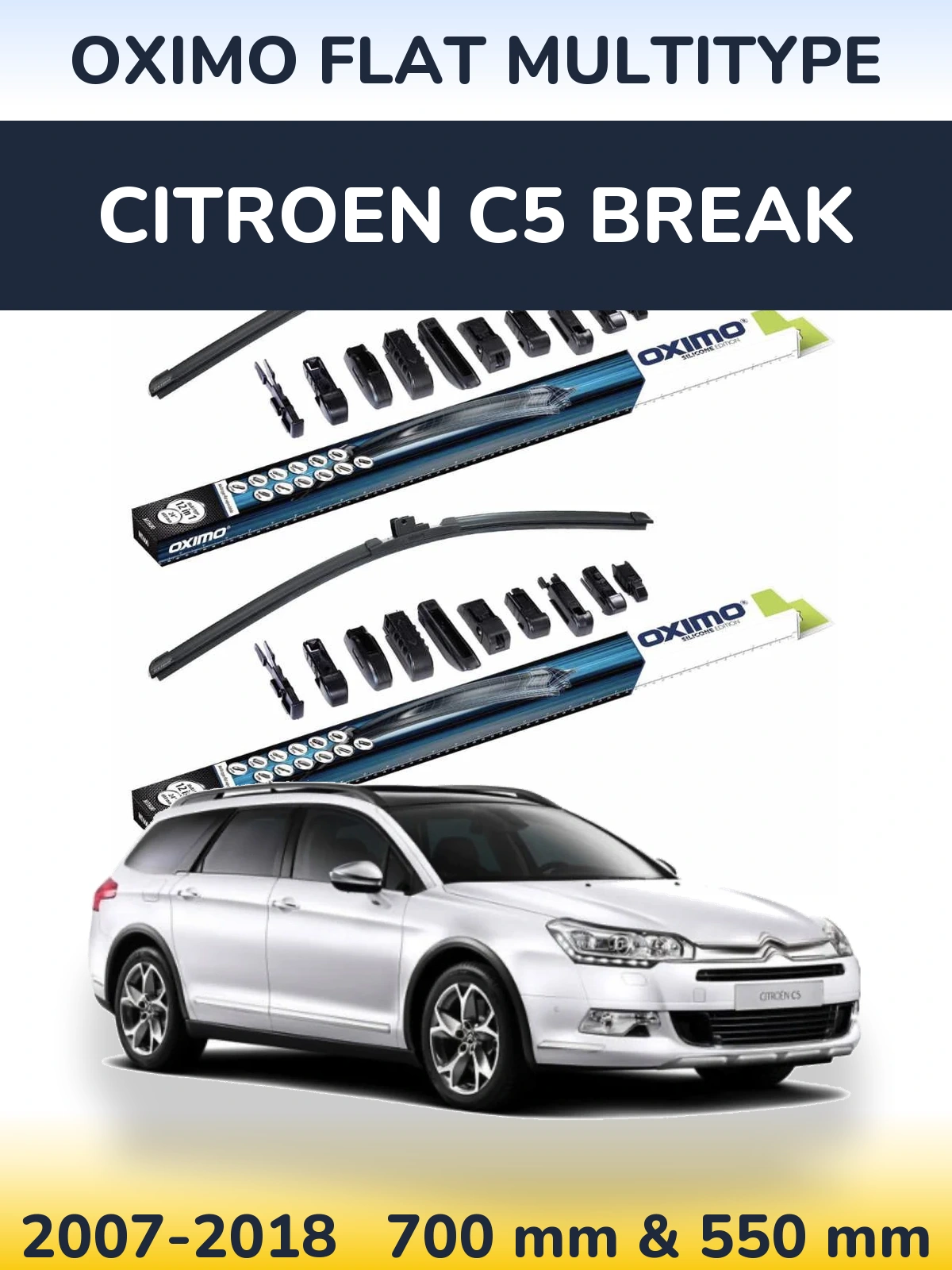Ștergătoare Oximo Flat MultiTipe pentru Citroen C5 Break