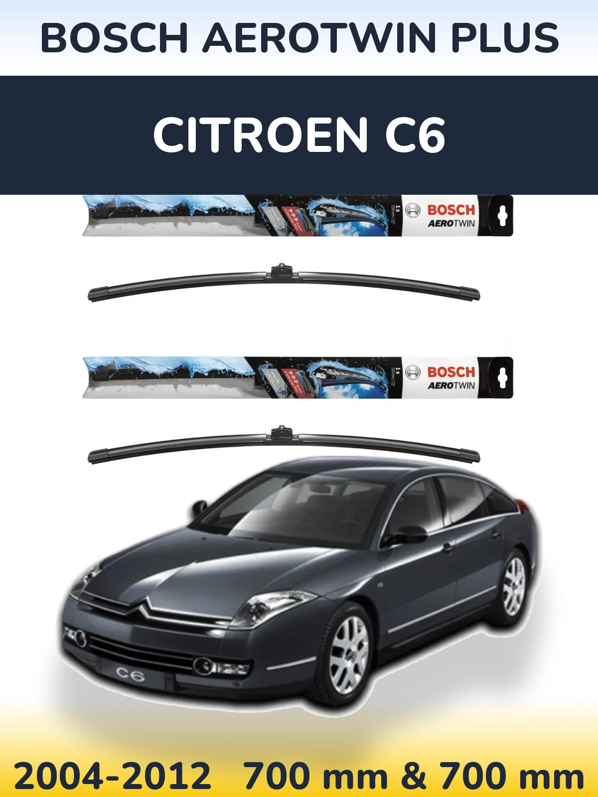 Ștergătoare BOSCH AeroTwin Plus pentru Citroen C6