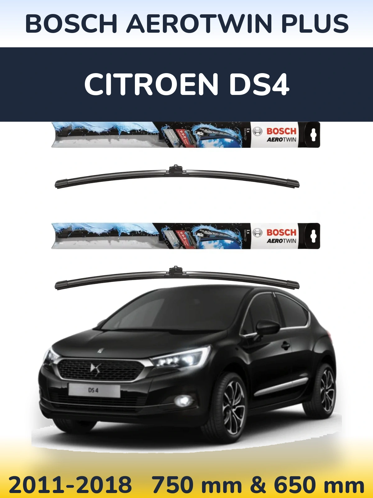 Ștergătoare BOSCH AeroTwin Plus pentru Citroen DS4