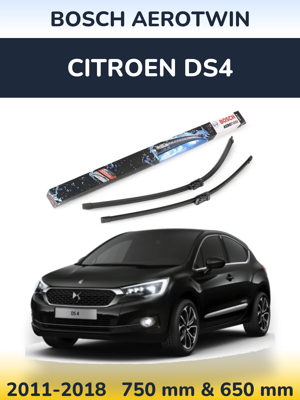 Ștergătoare BOSCH AeroTwin pentru Citroen DS4
