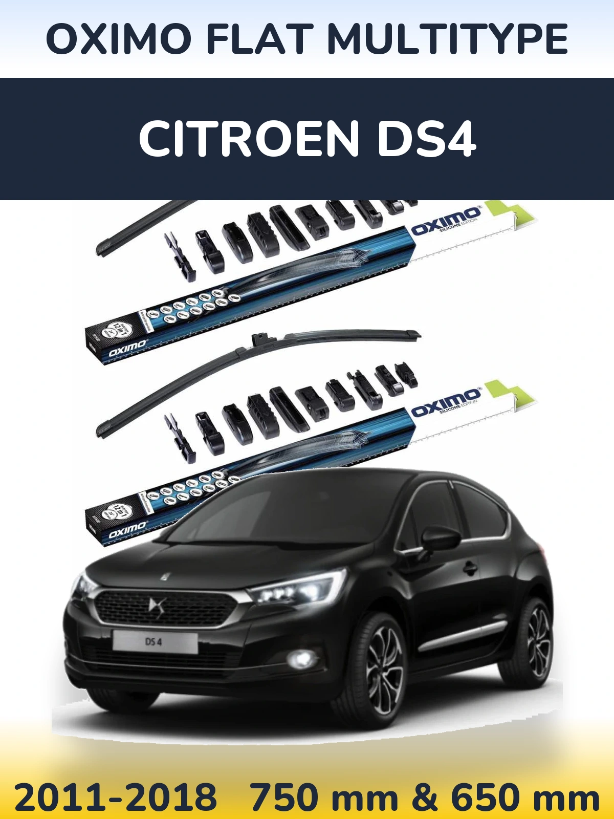 Ștergătoare Oximo Flat MultiTipe pentru Citroen DS4