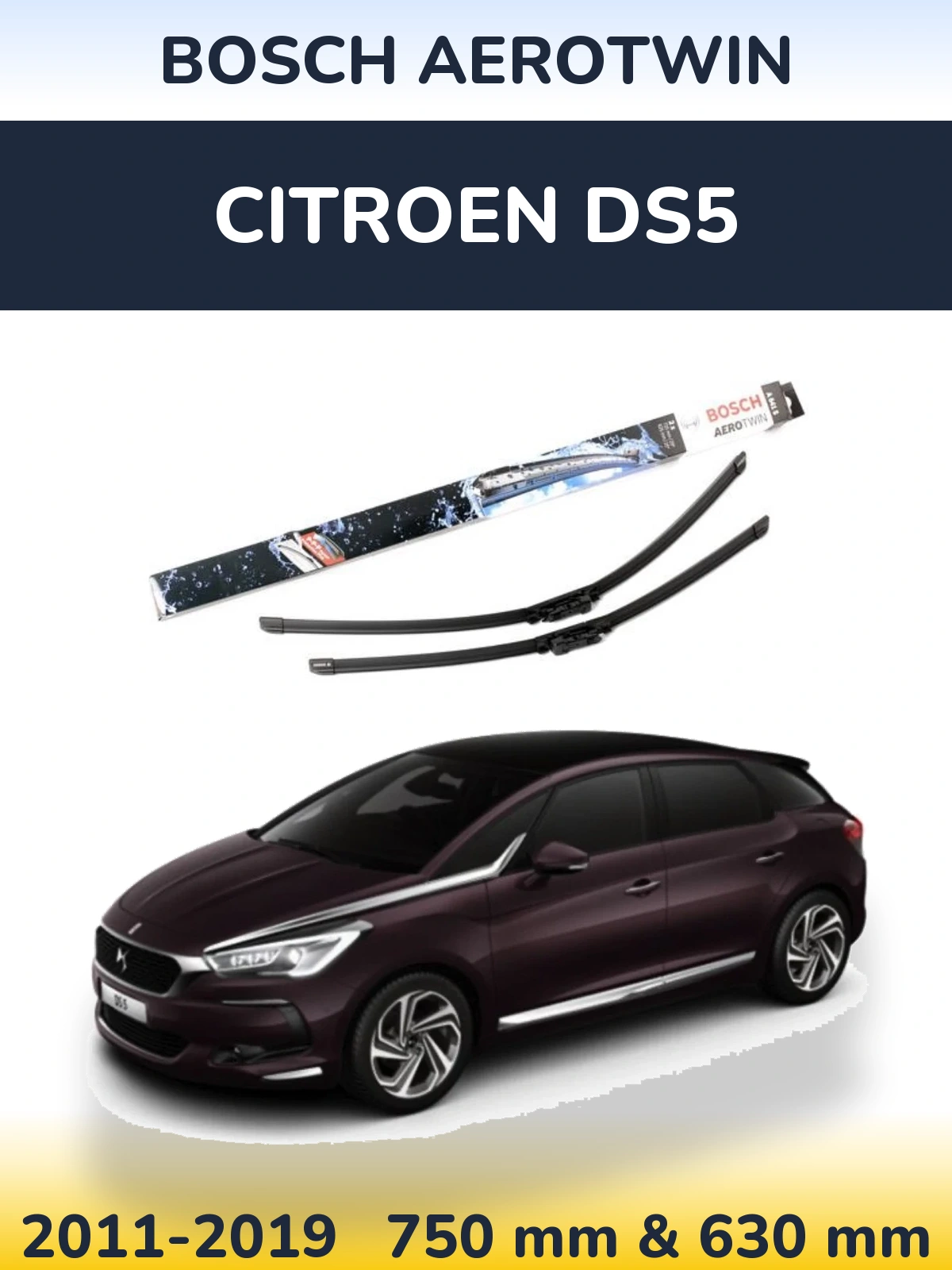 Ștergătoare BOSCH AeroTwin pentru Citroen DS5
