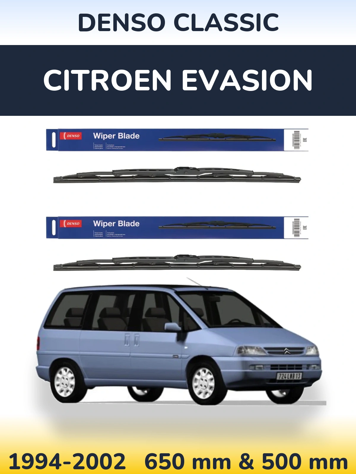 Ștergătoare Denso Classic pentru Citroen Evasion