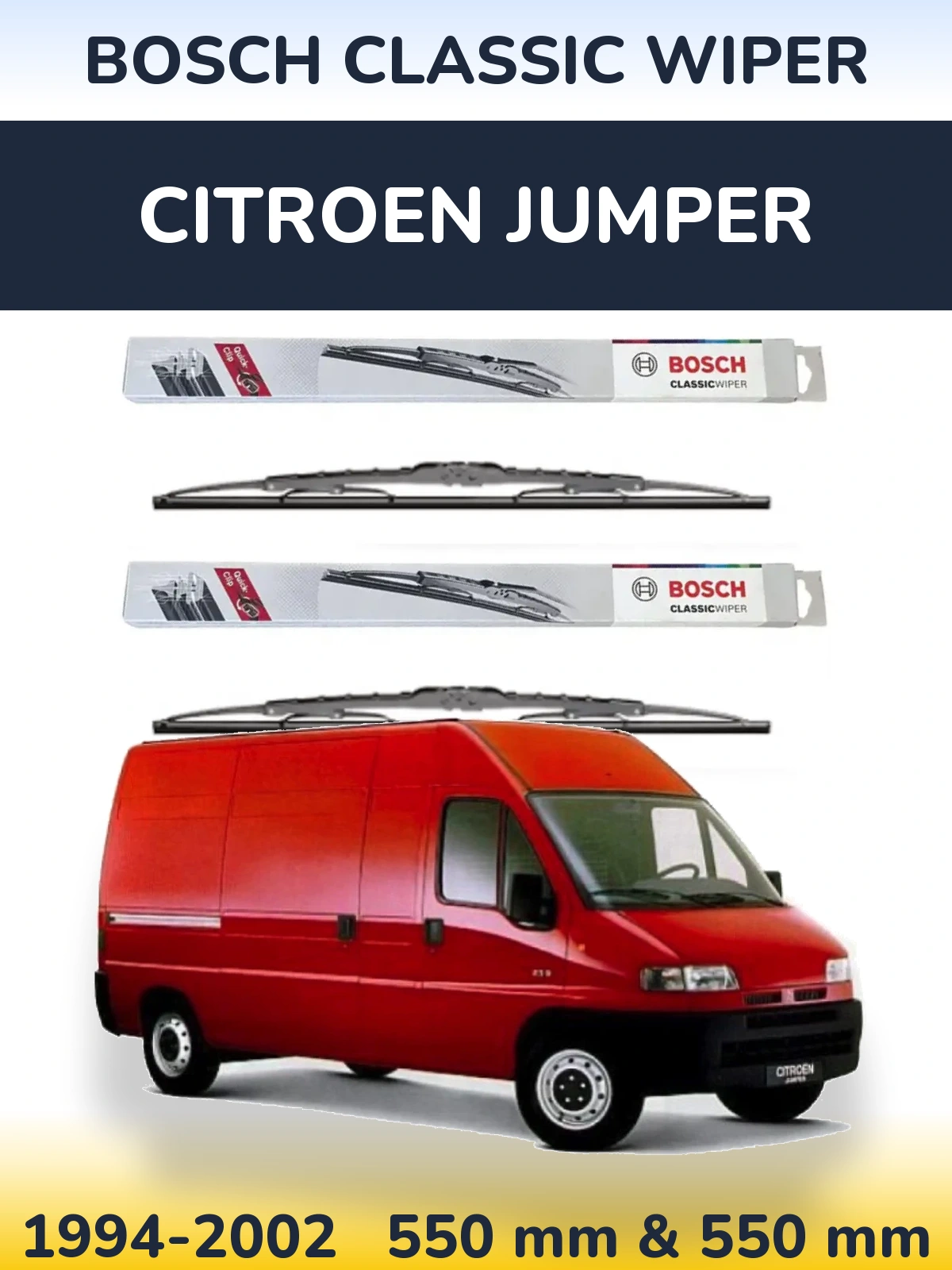 Ștergătoare BOSCH Classic Wiper pentru Citroen Jumper