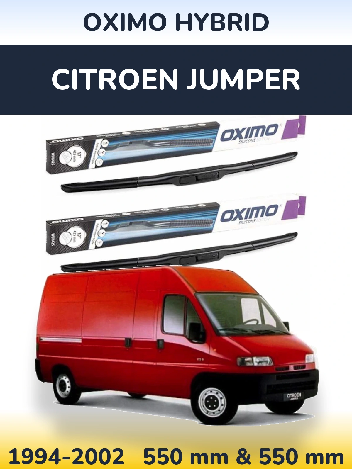 Ștergătoare Oximo Hybrid pentru Citroen Jumper