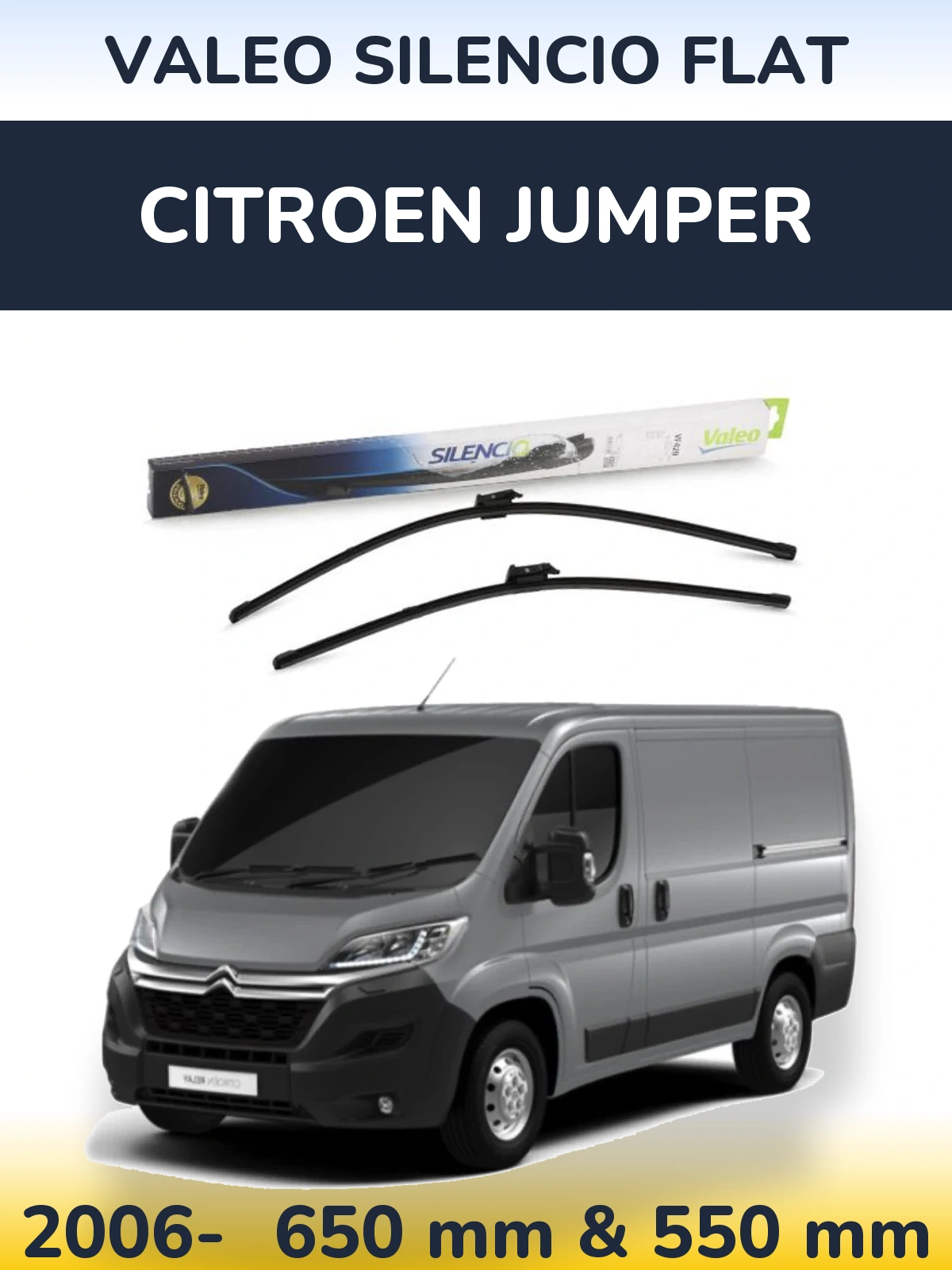 Ștergătoare Valeo Silencio Flat pentru Citroen Jumper