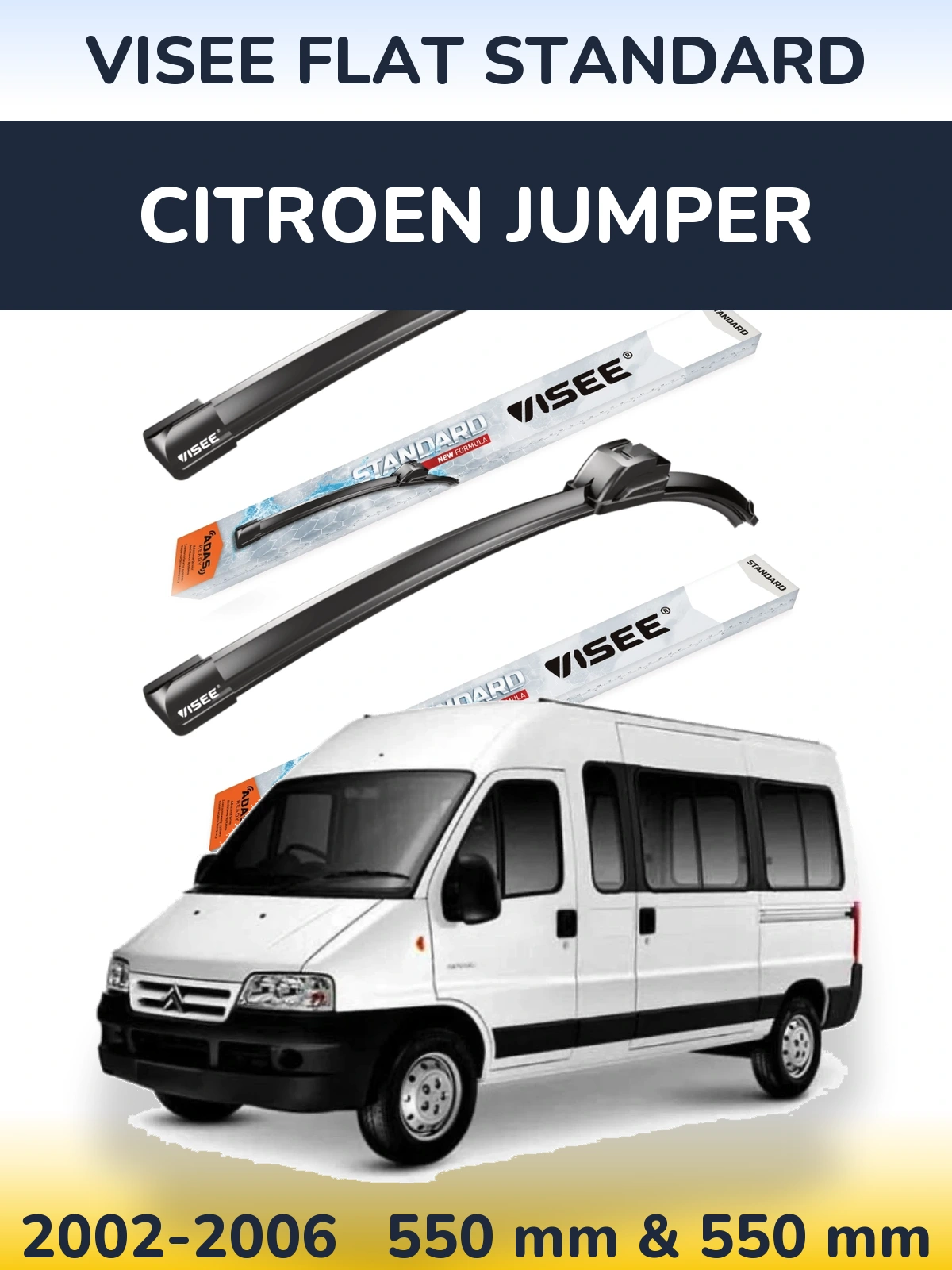 Ștergătoare VISEE FLAT STANDARD pentru Citroen Jumper
