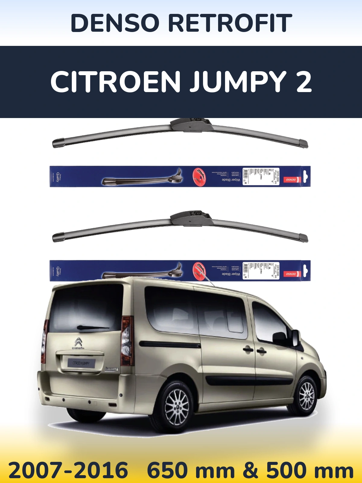Ștergătoare Denso Retrofit pentru Citroen Jumpy 2