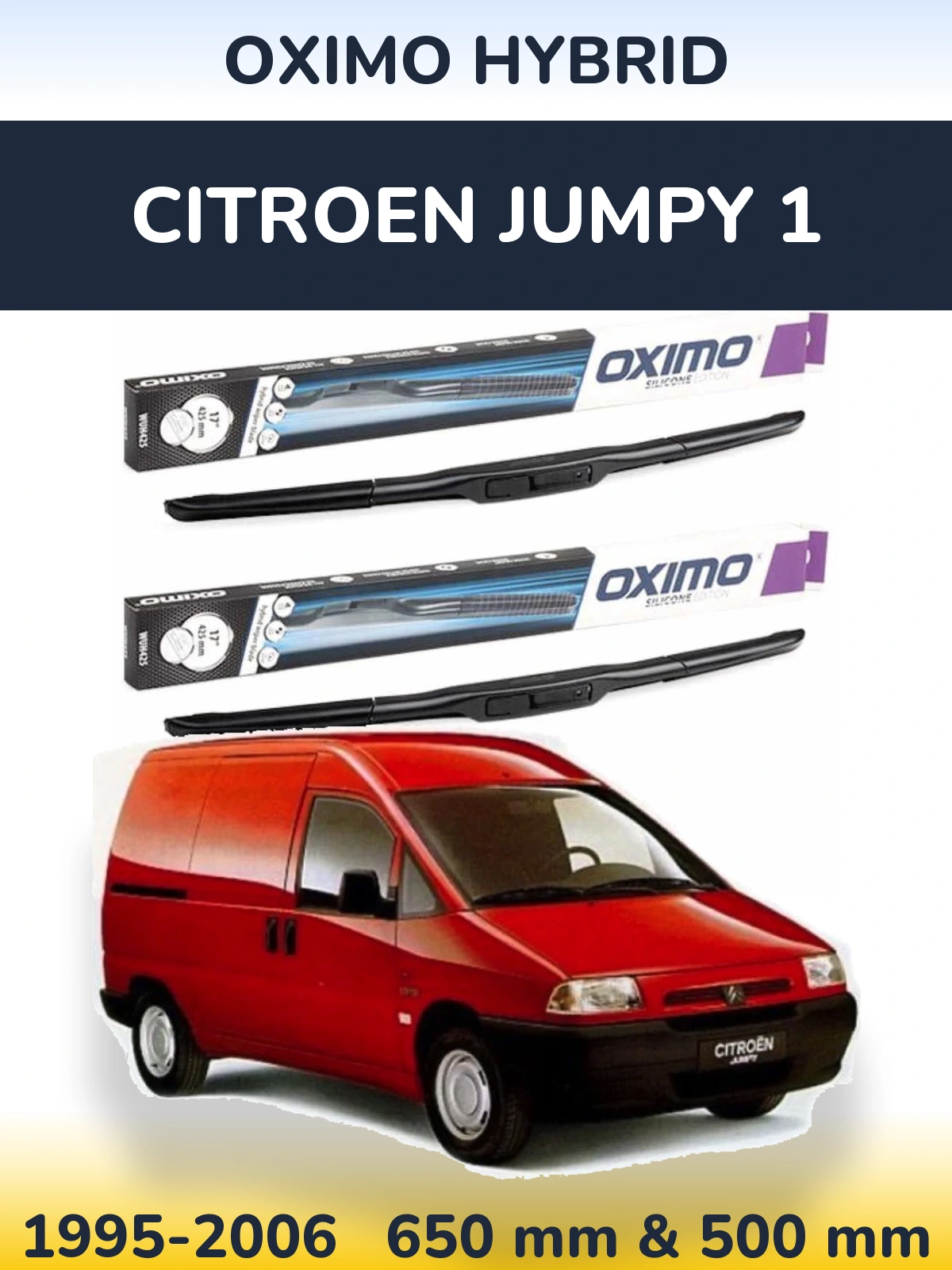 Ștergătoare Oximo Hybrid pentru Citroen Jumpy 1