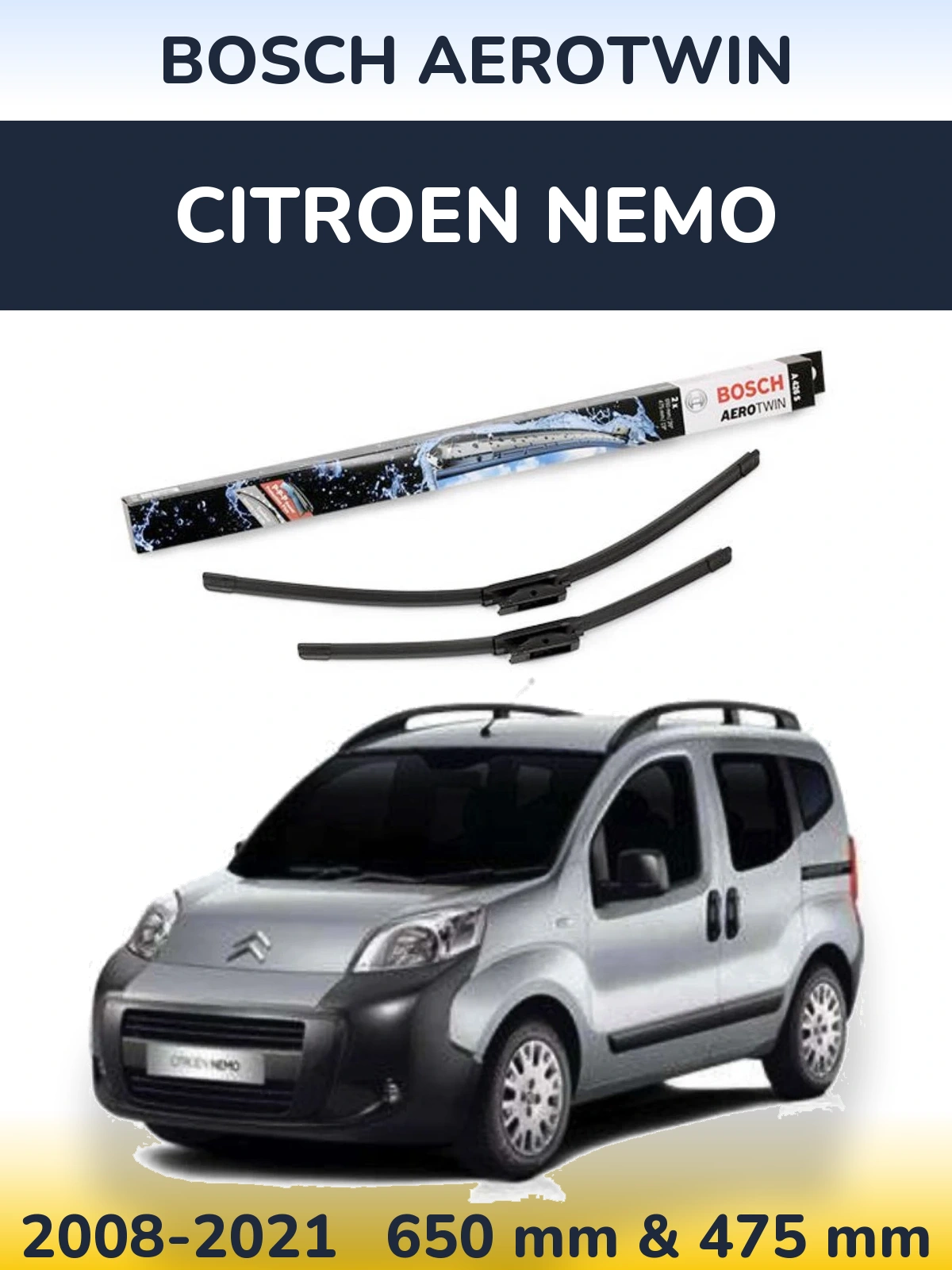 Ștergătoare BOSCH AeroTwin pentru Citroen Nemo