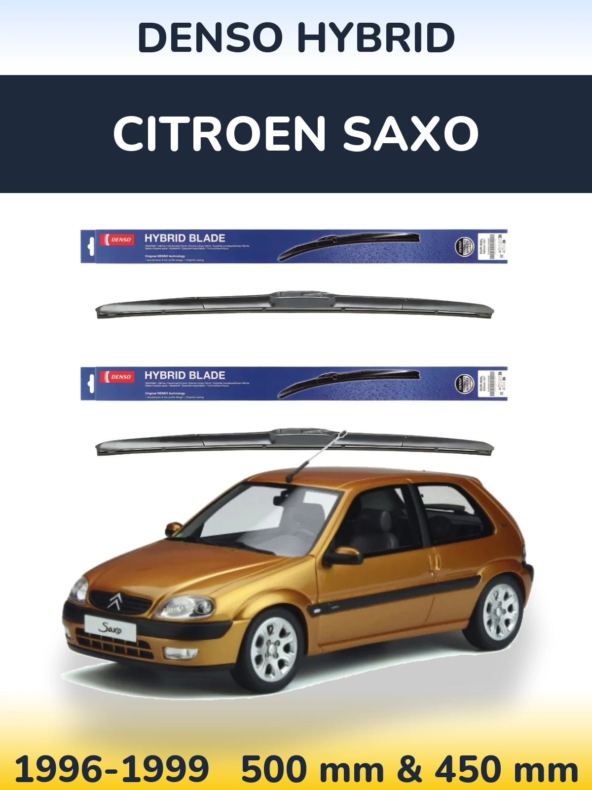 Ștergătoare Denso Hybrid pentru Citroen Saxo