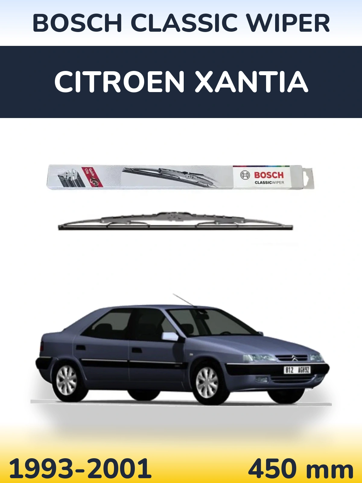 Ștergătoare BOSCH Classic Wiper pentru Citroen Xantia