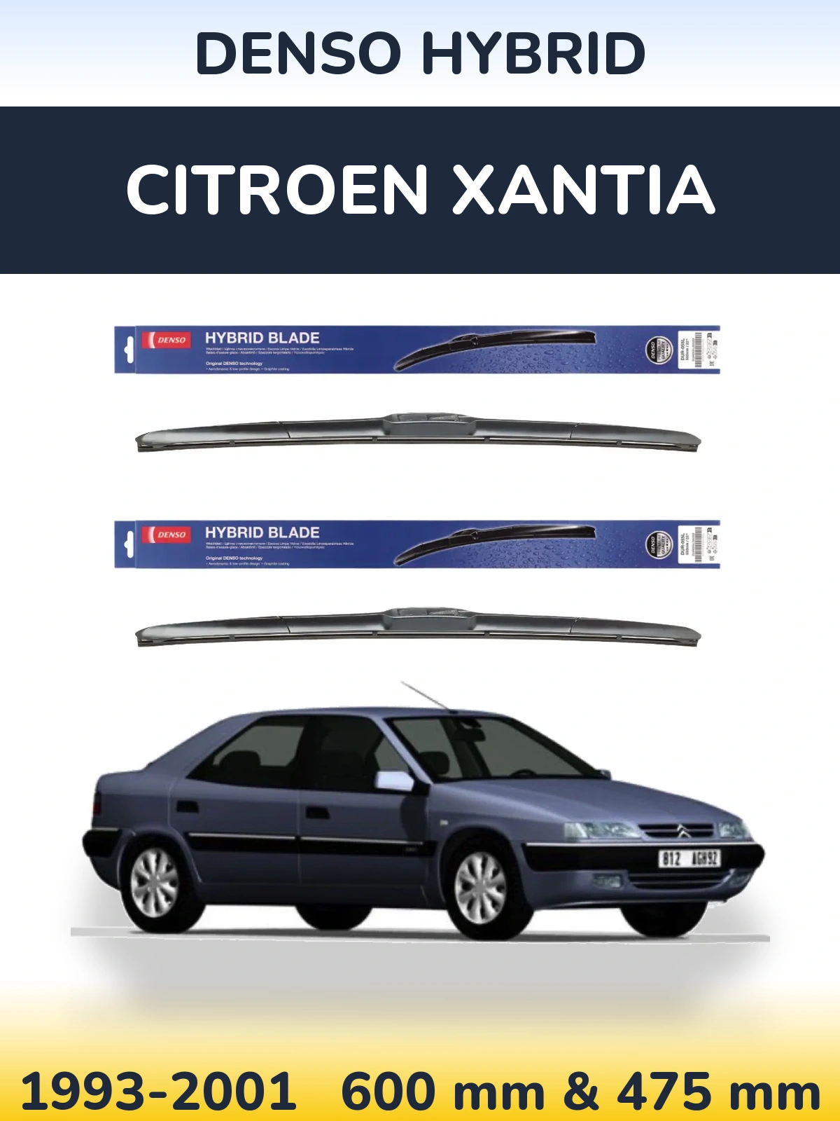 Ștergătoare Denso Hybrid pentru Citroen Xantia