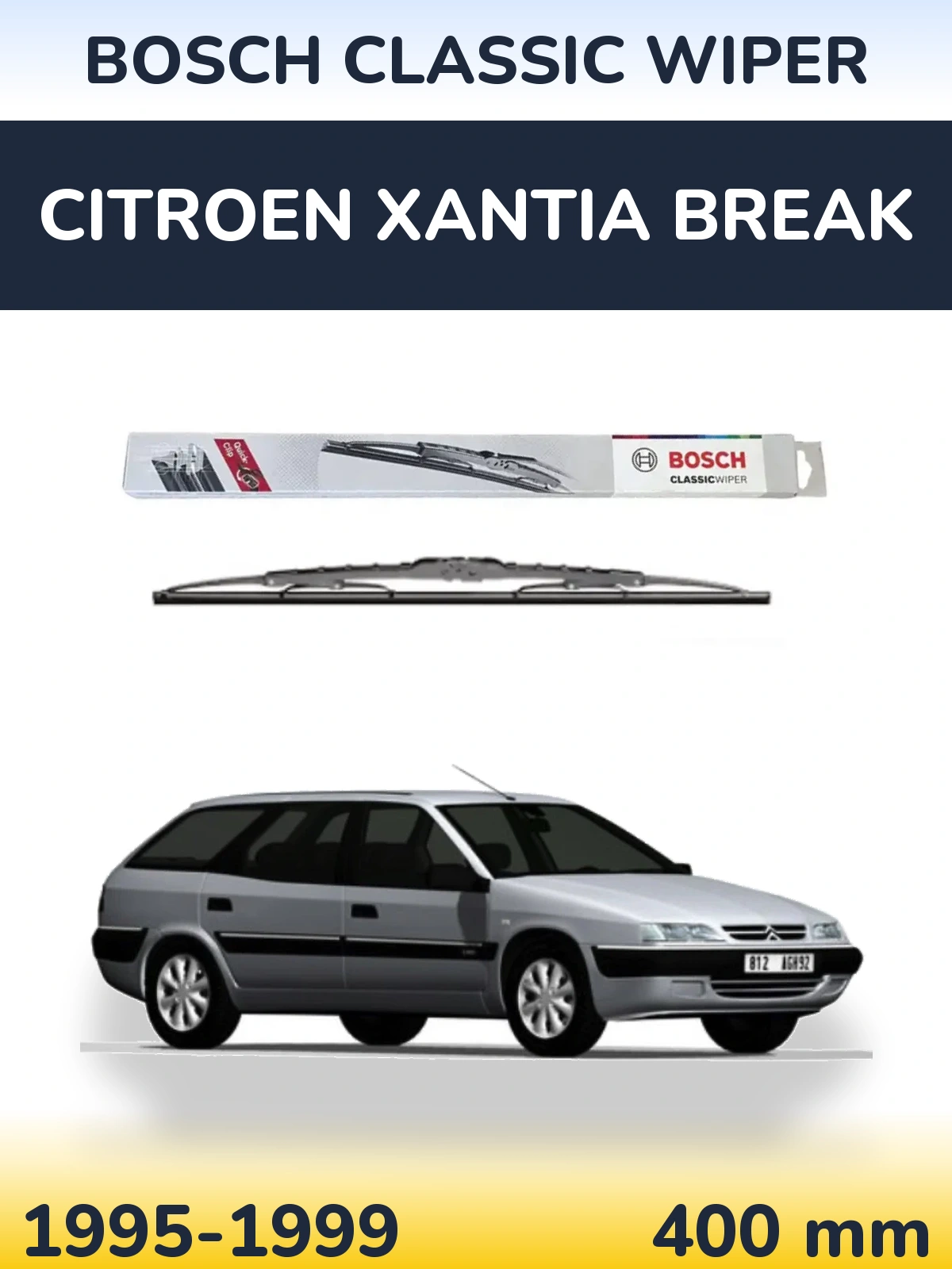 Ștergătoare BOSCH Classic Wiper pentru Citroen Xantia Break