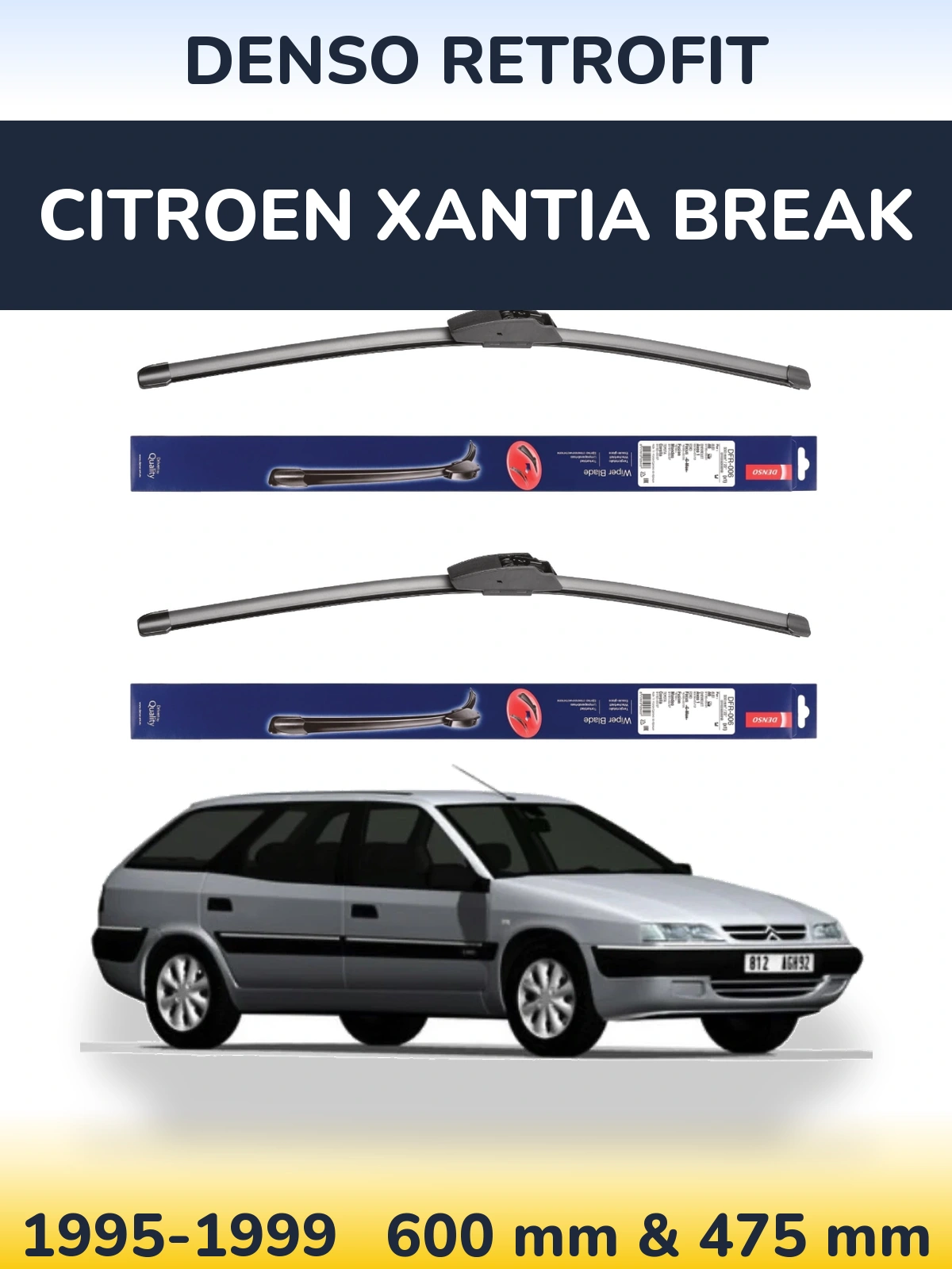 Ștergătoare Denso Retrofit pentru Citroen Xantia Break