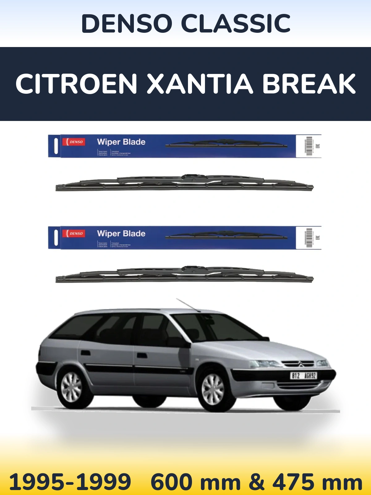 Ștergătoare Denso Classic pentru Citroen Xantia Break