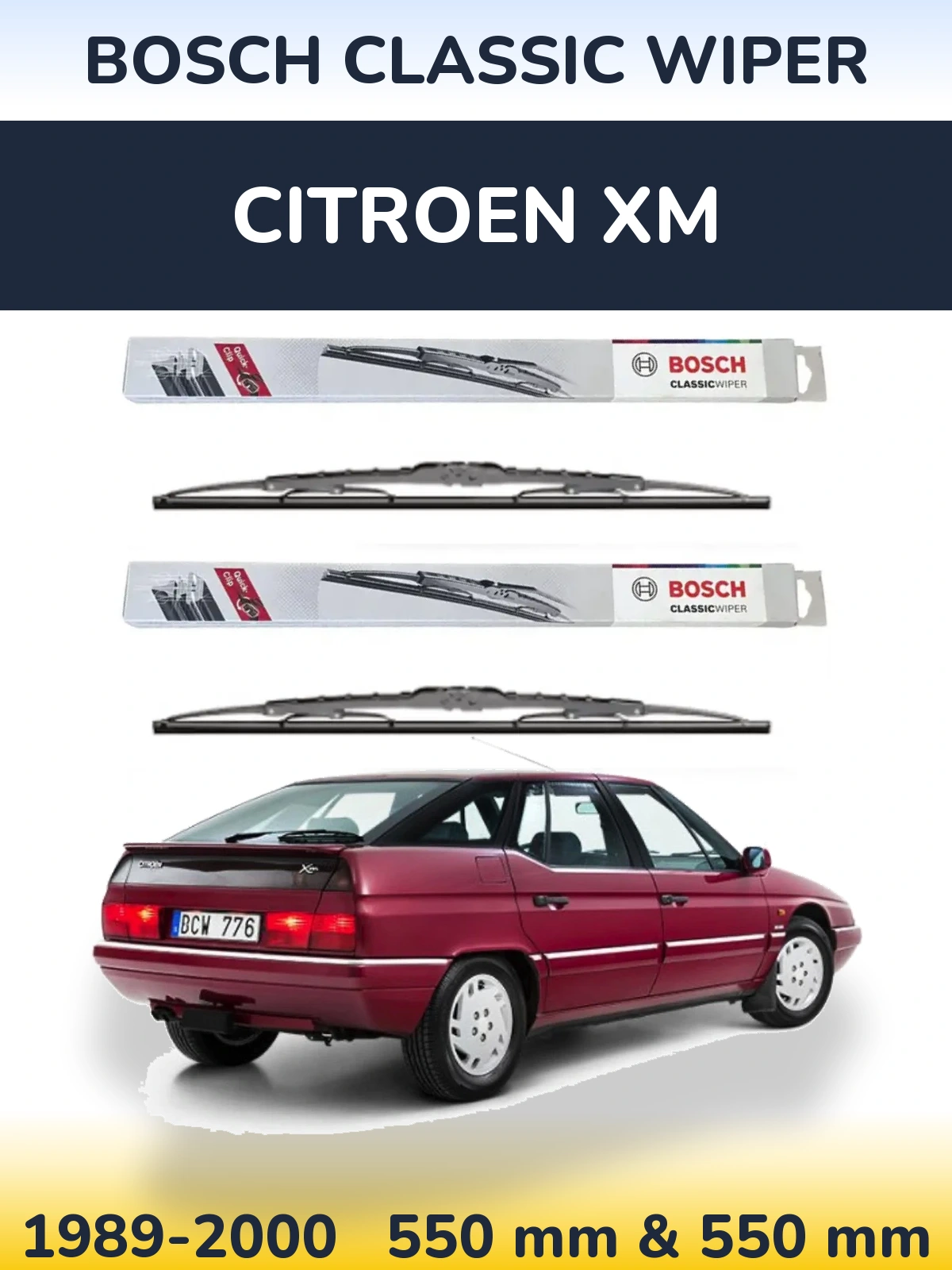 Ștergătoare BOSCH Classic Wiper pentru Citroen XM