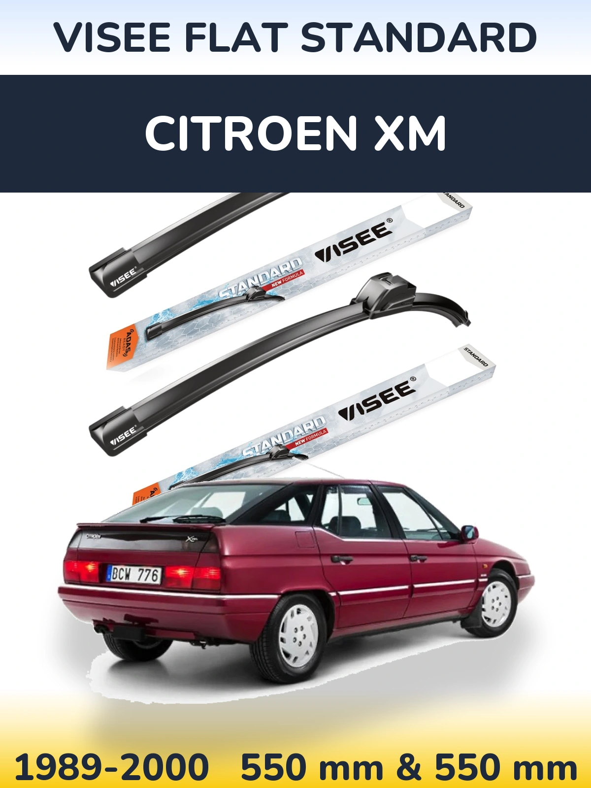 Ștergătoare VISEE FLAT STANDARD pentru Citroen XM