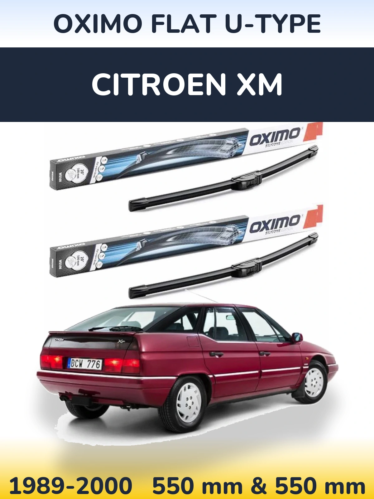 Ștergătoare Oximo Flat U-type pentru Citroen XM