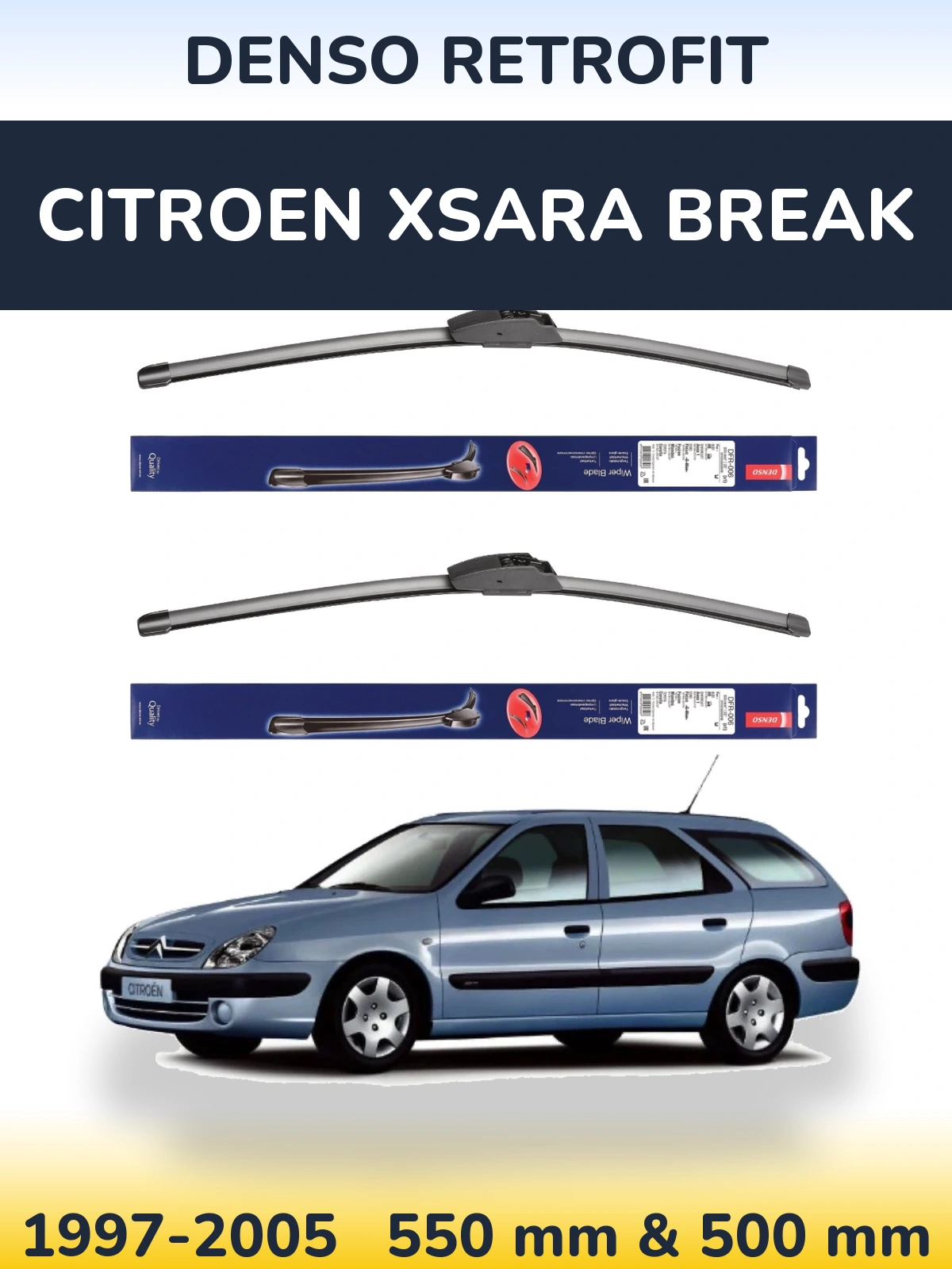 Ștergătoare Denso Retrofit pentru Citroen Xsara Break