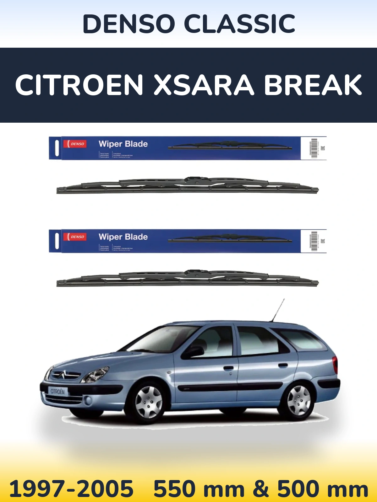 Ștergătoare Denso Classic pentru Citroen Xsara Break