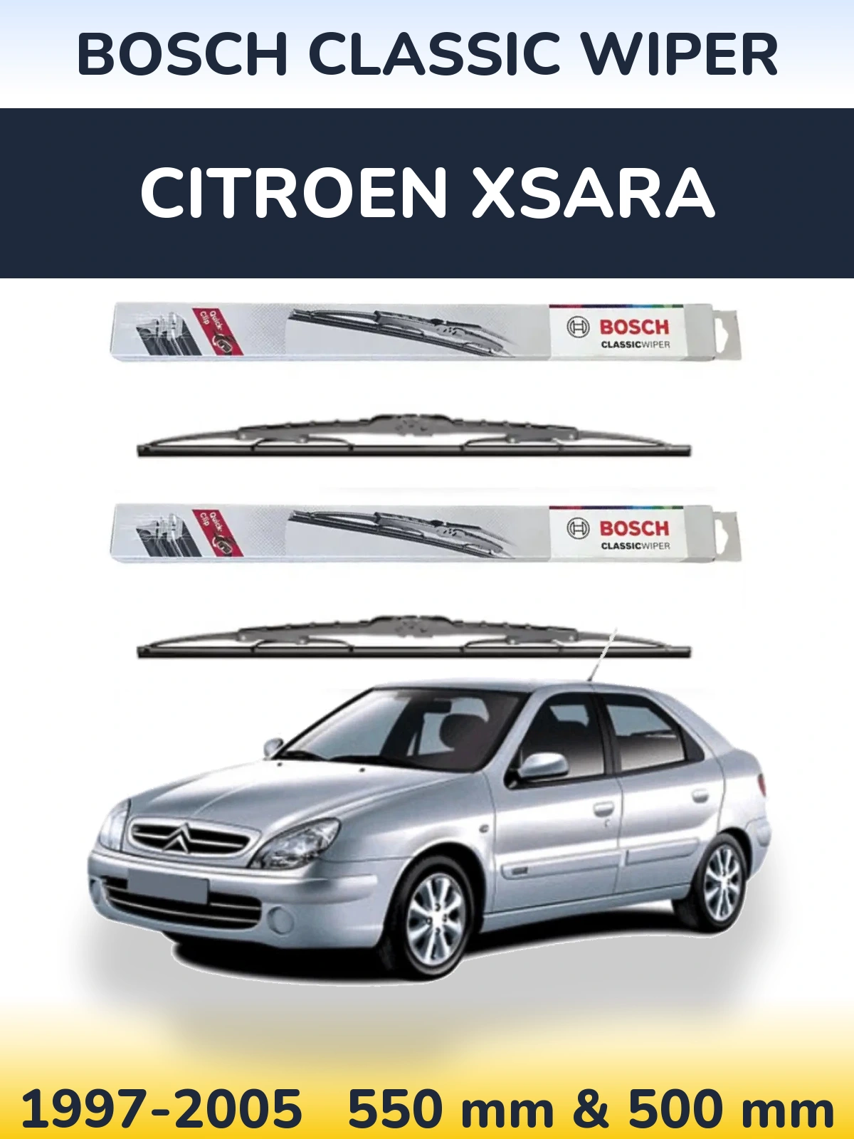 Ștergătoare BOSCH Classic Wiper pentru Citroen Xsara