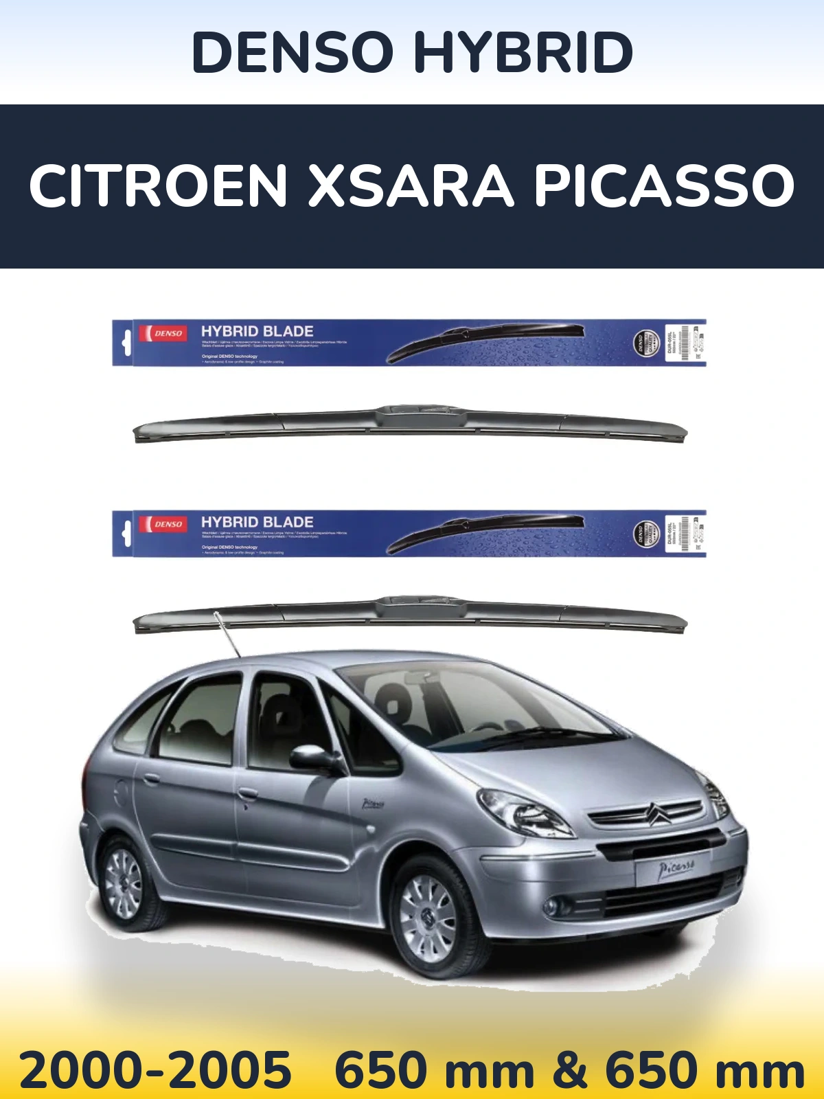 Ștergătoare Denso Hybrid pentru Citroen Xsara Picasso