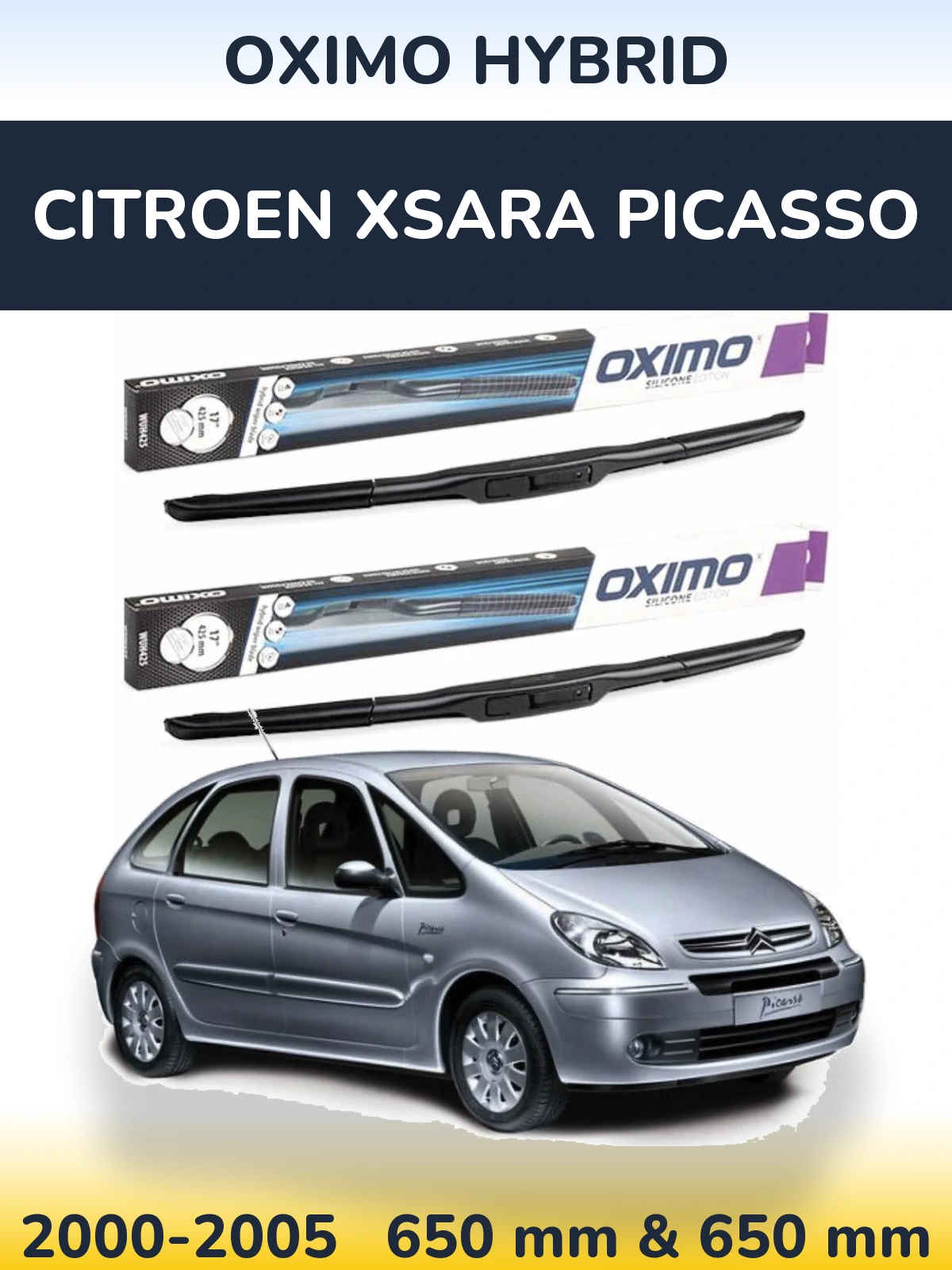 Ștergătoare Oximo Hybrid pentru Citroen Xsara Picasso