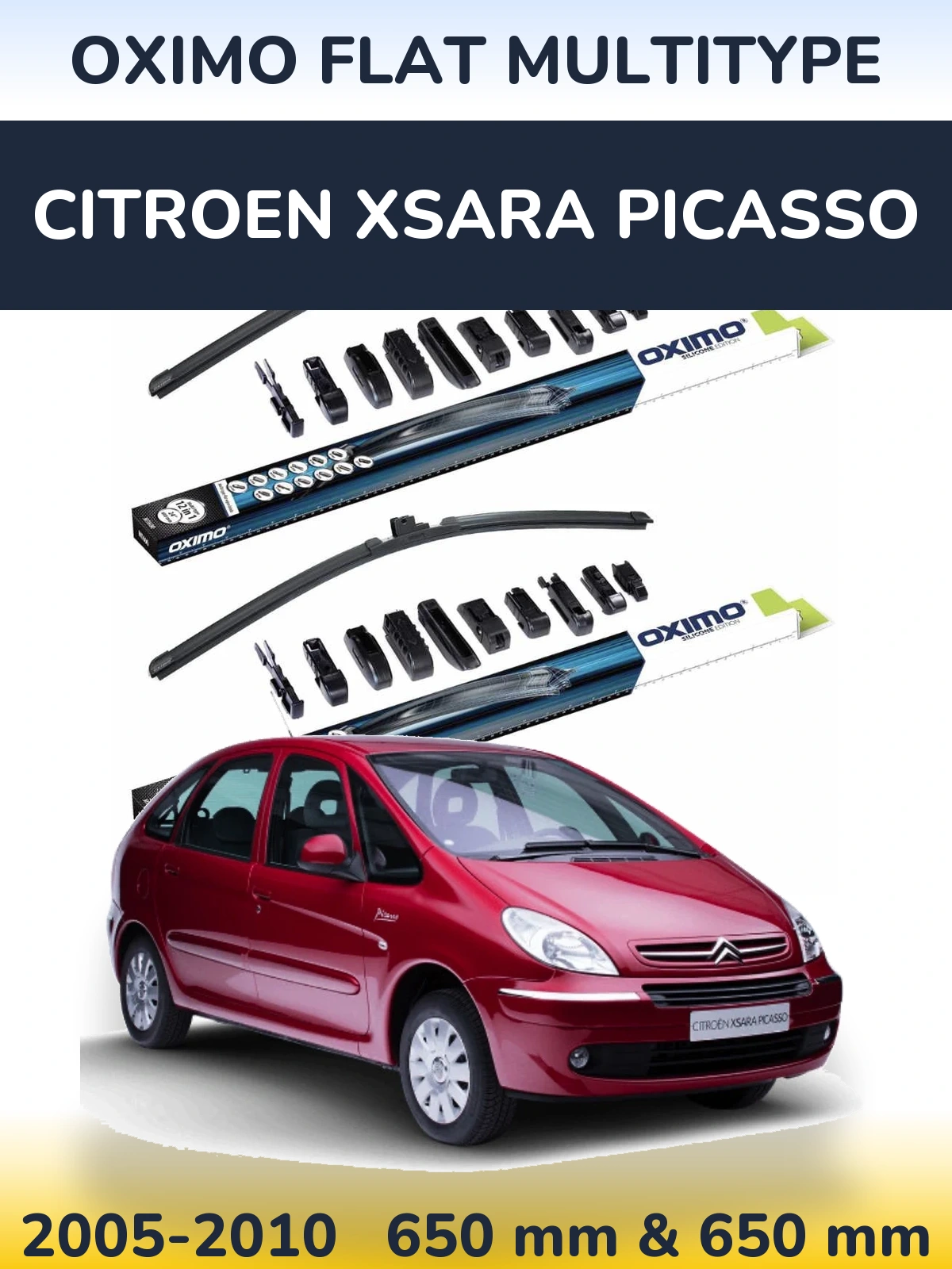 Ștergătoare Oximo Flat MultiTipe pentru Citroen Xsara Picasso