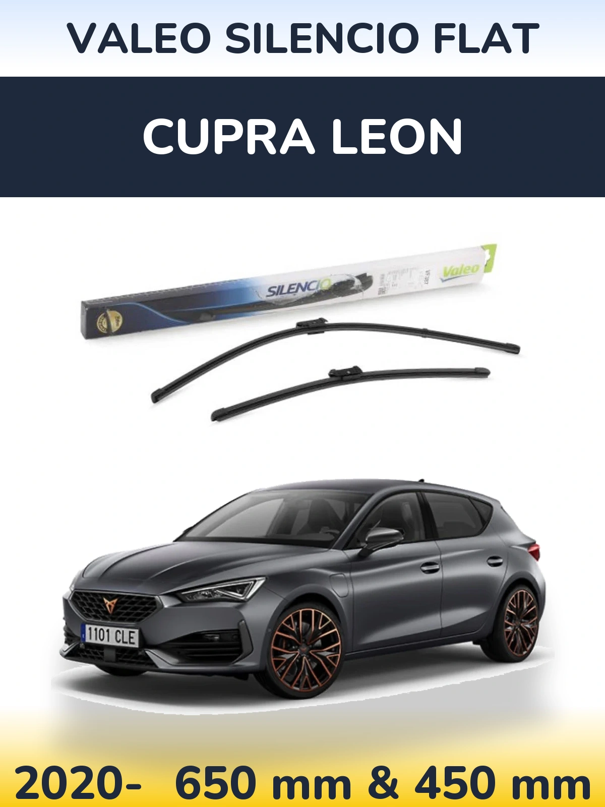 Ștergătoare Valeo Silencio Flat pentru Cupra Leon