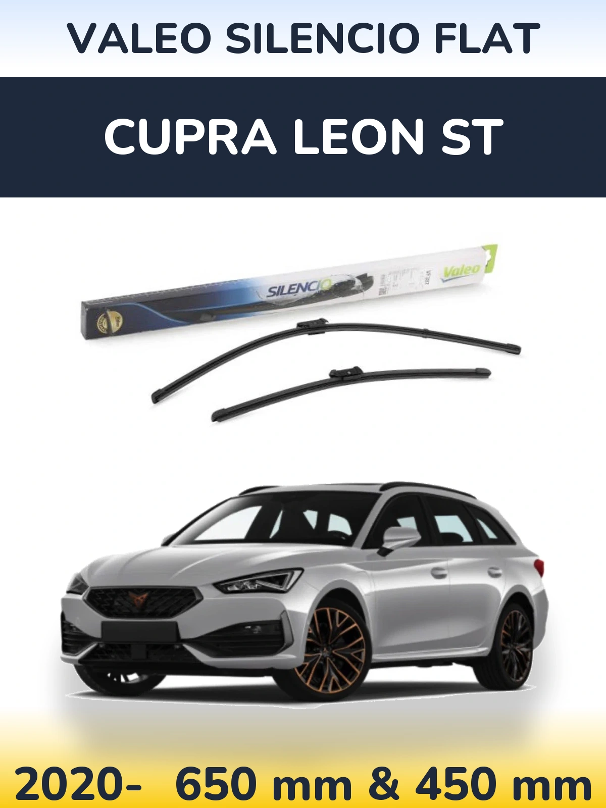 Ștergătoare Valeo Silencio Flat pentru Cupra Leon ST