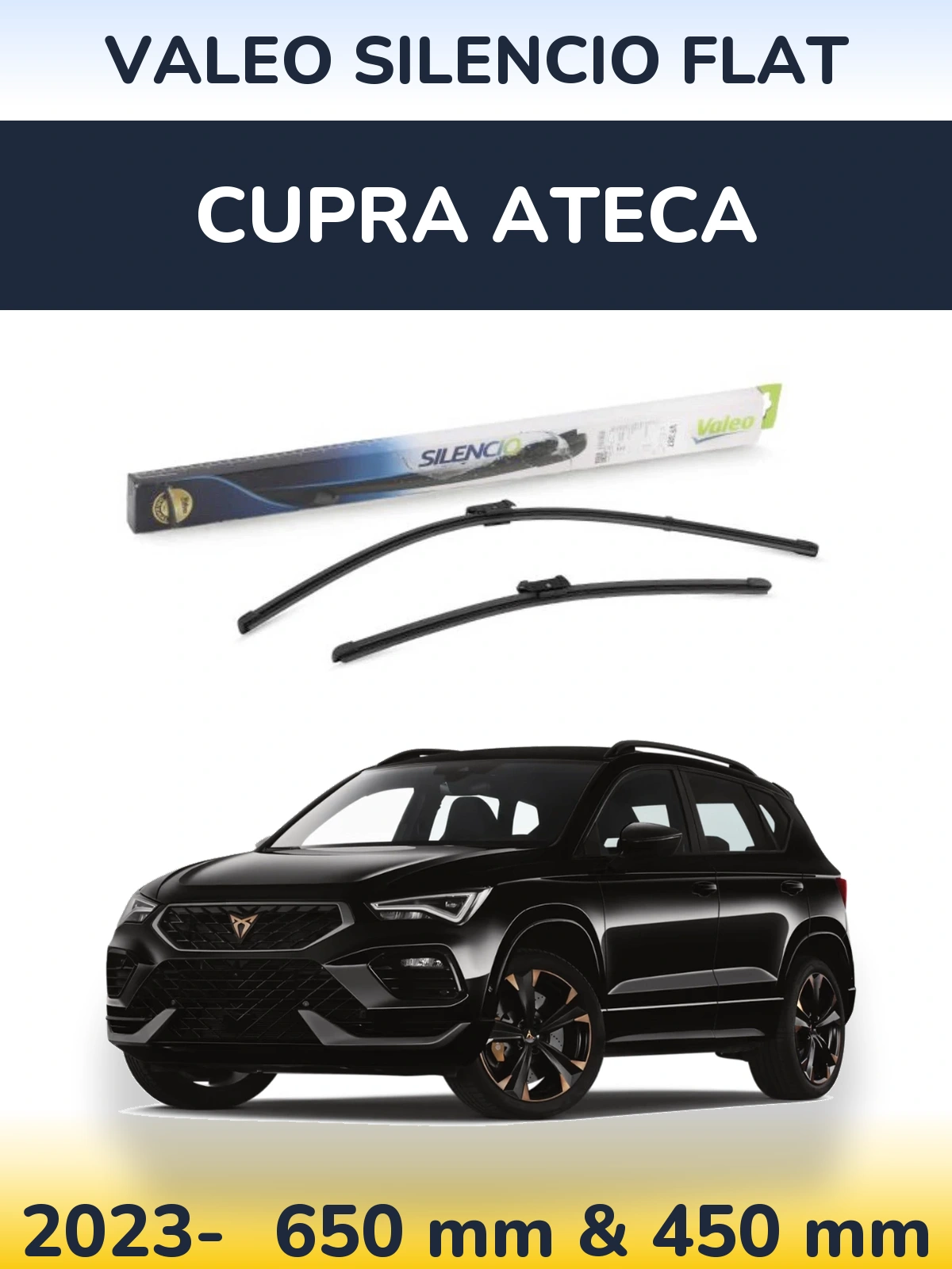 Ștergătoare Valeo Silencio Flat pentru Cupra Ateca