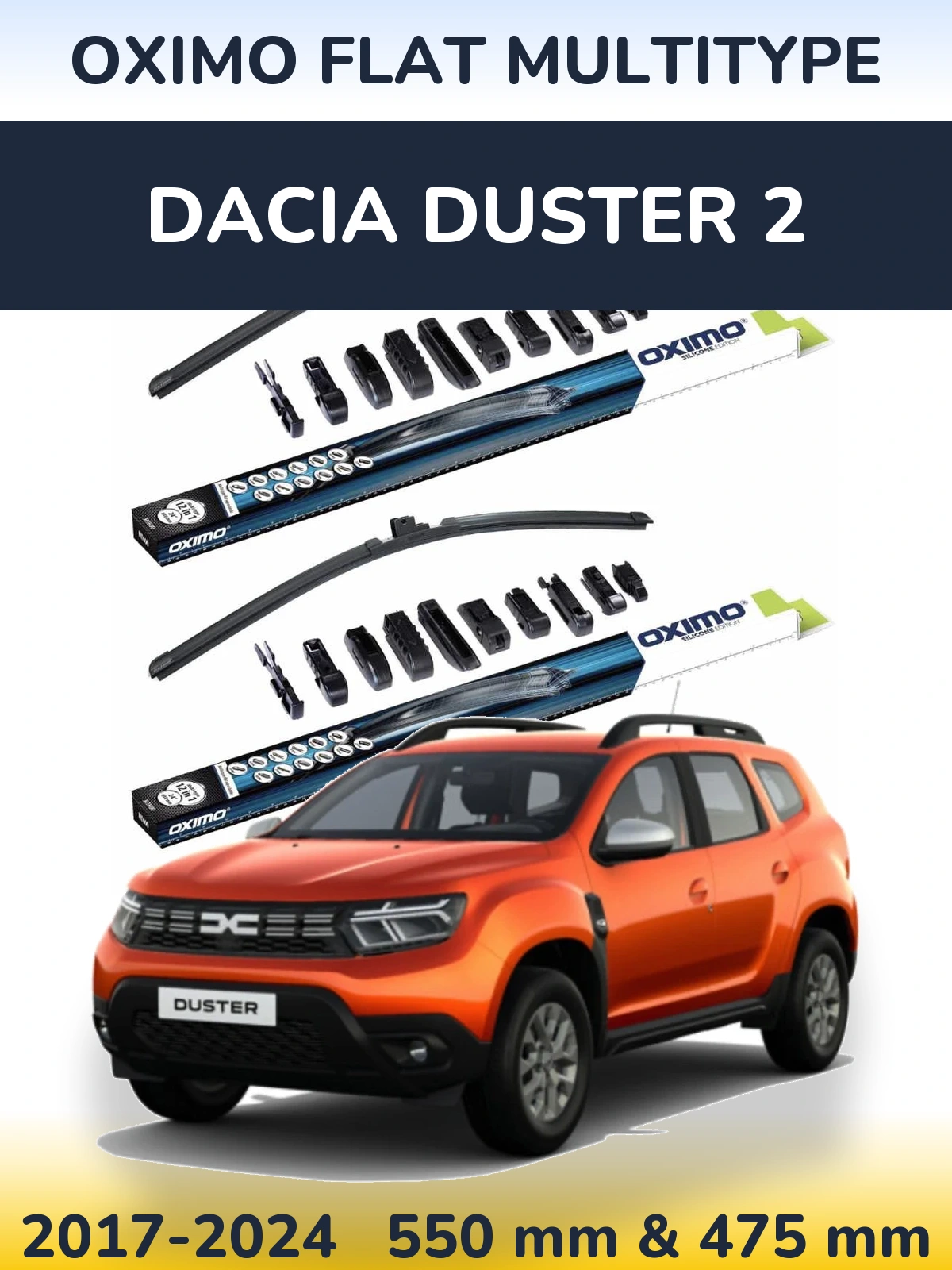 Ștergătoare Oximo Flat MultiTipe pentru Dacia Duster 2