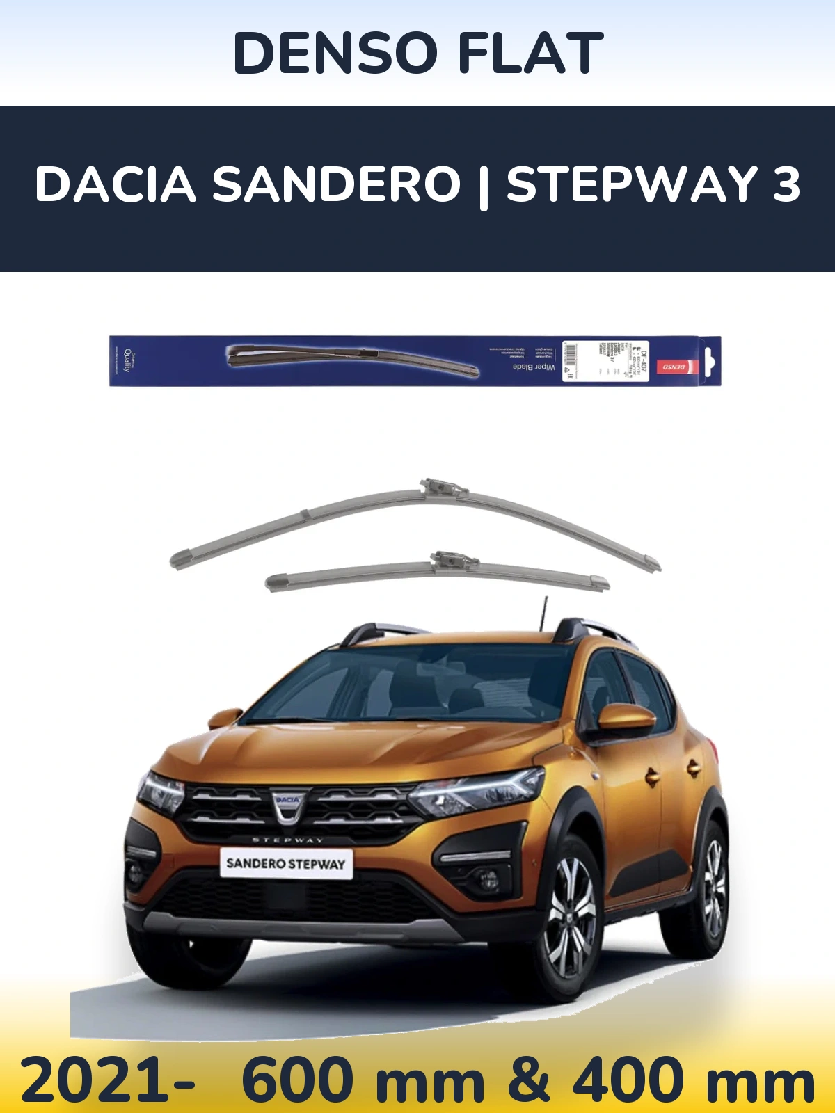 Ștergătoare Denso Flat pentru Dacia Sandero | Stepway 3