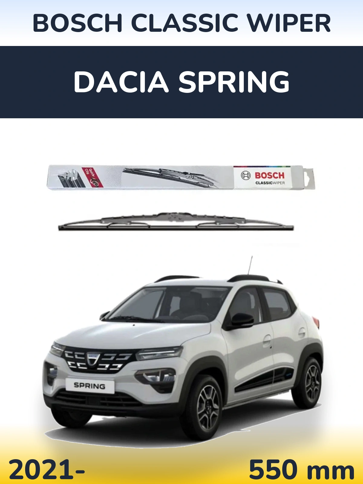 Ștergătoare BOSCH Classic Wiper pentru Dacia Spring